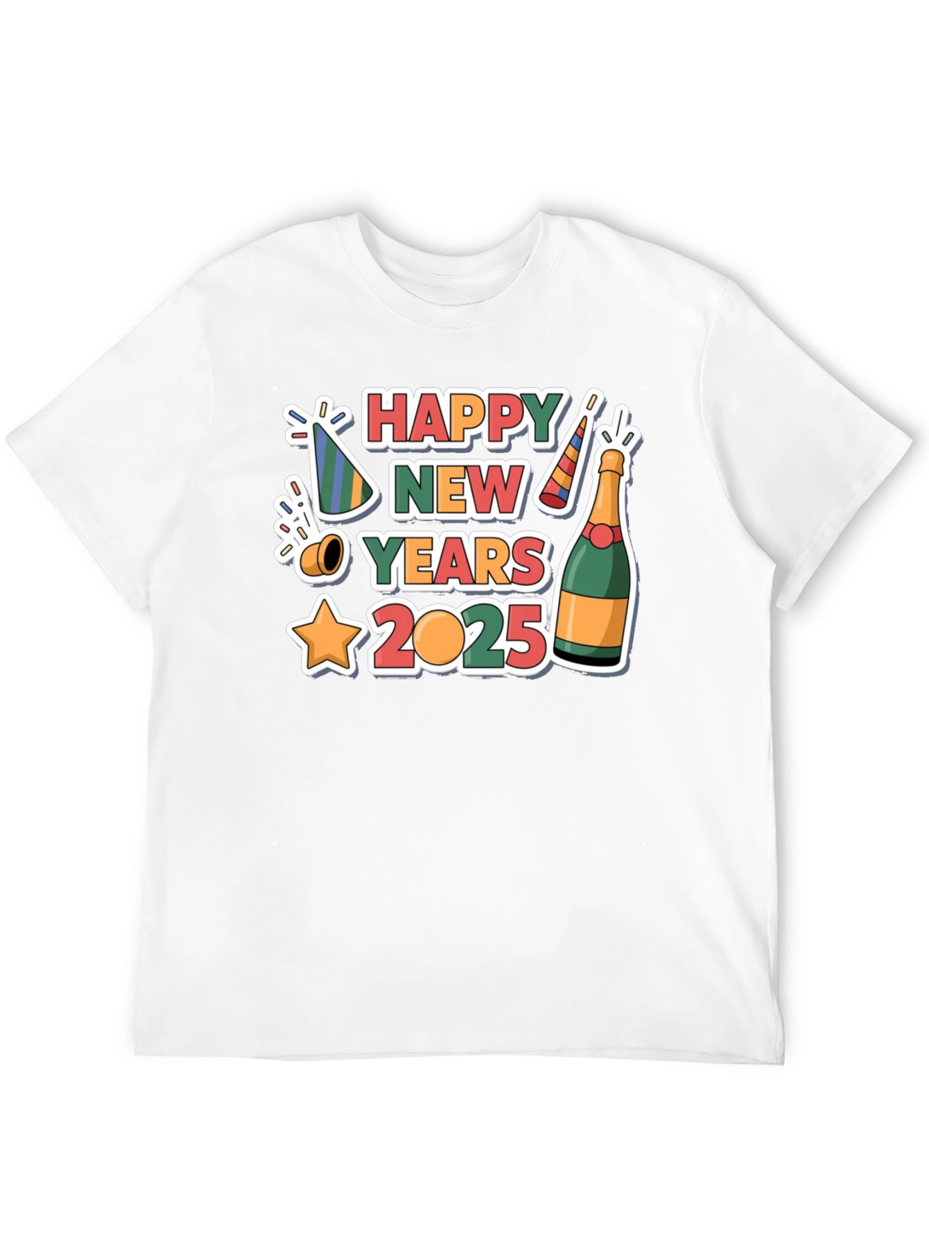 Happy New Year 2025 Graphic T-Shirt