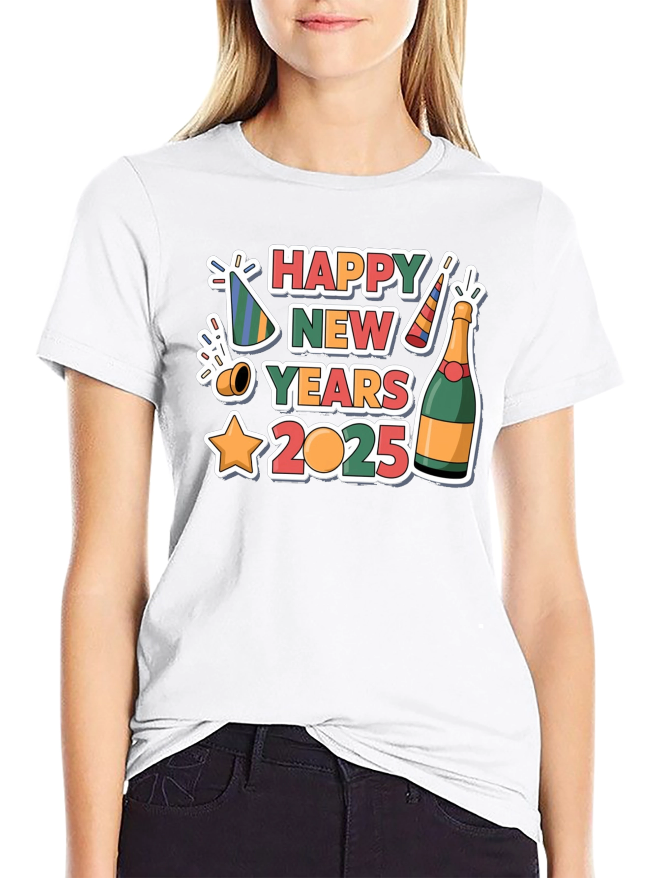 Happy New Year 2025 Graphic T-Shirt
