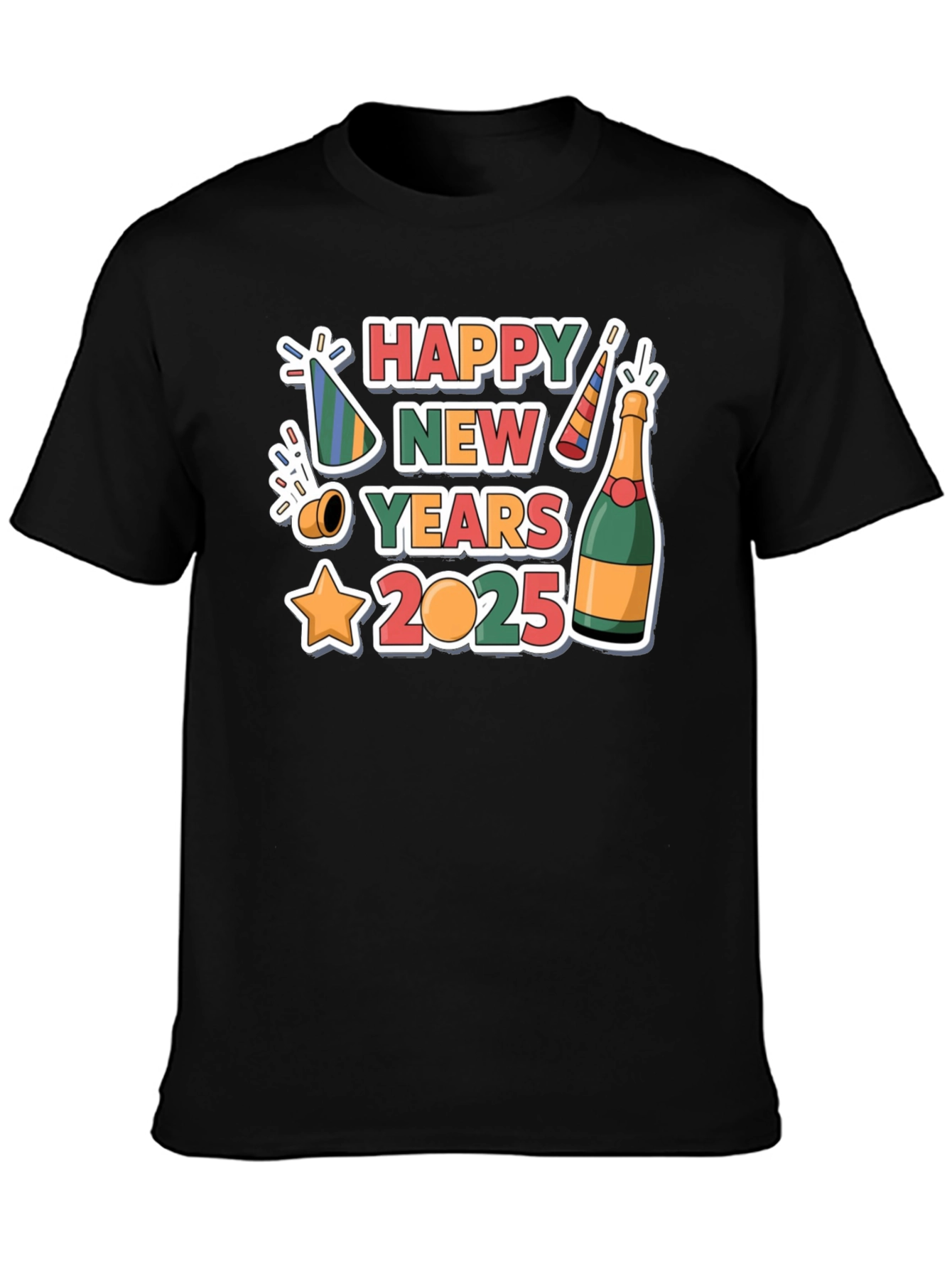Happy New Year 2025 Graphic T-Shirt
