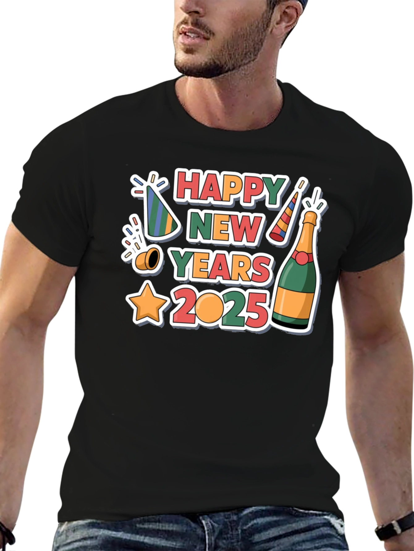 Happy New Year 2025 Graphic T-Shirt