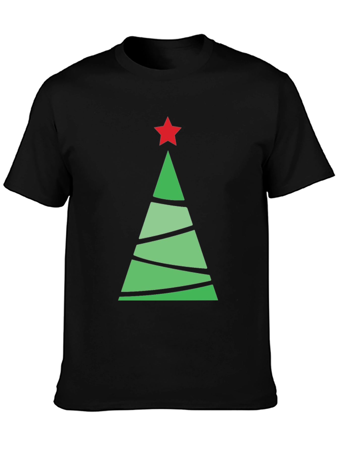 Festive Holiday Tree Graphic Tee - Christmas Style