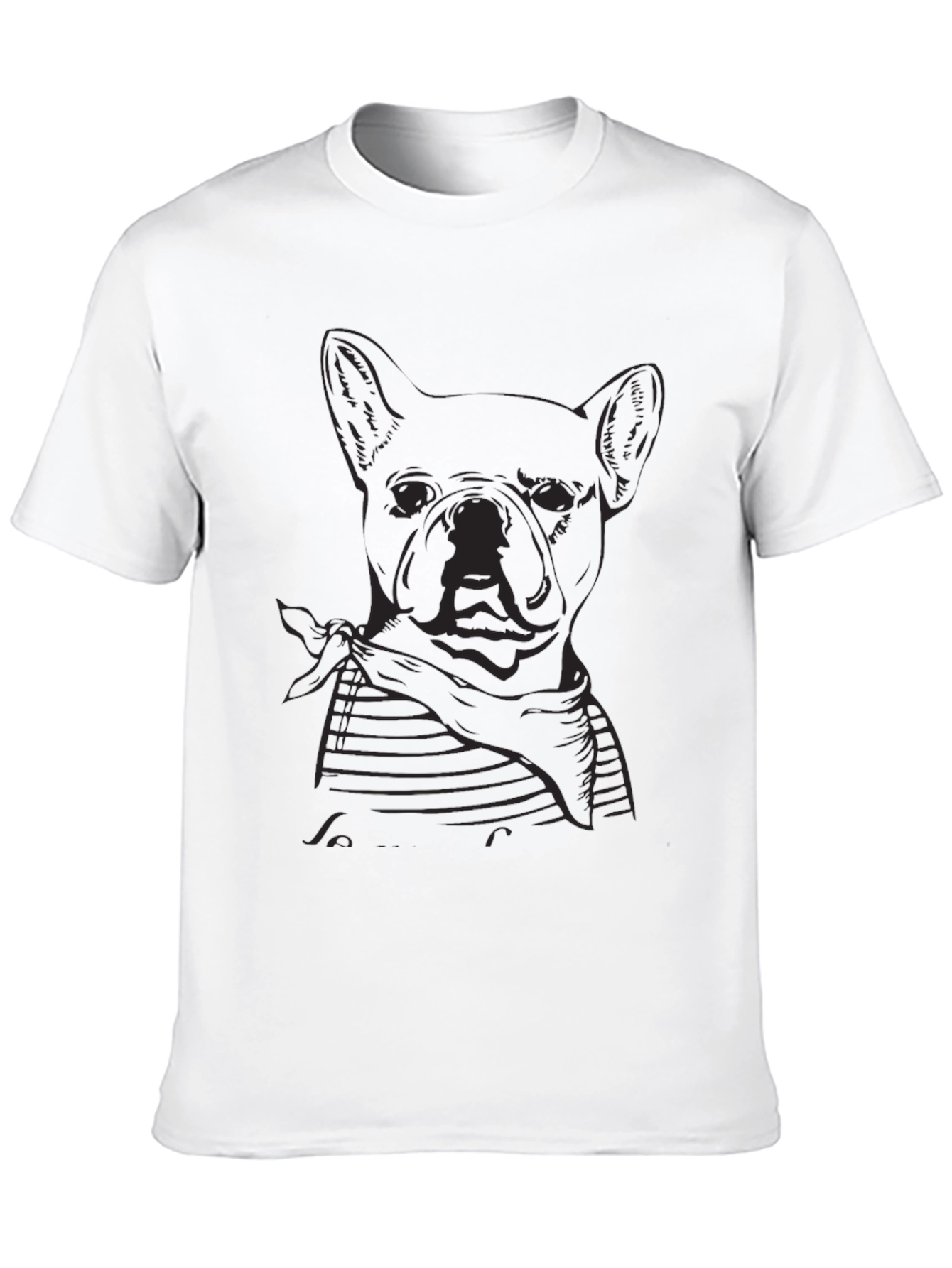 French Bulldog Graphic Tee - Stylish Black T-Shirt