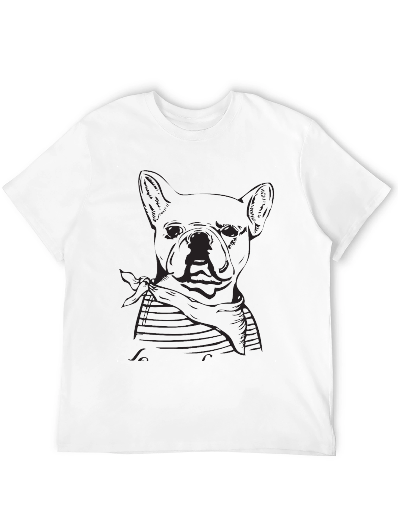 French Bulldog Graphic Tee - Stylish Black T-Shirt
