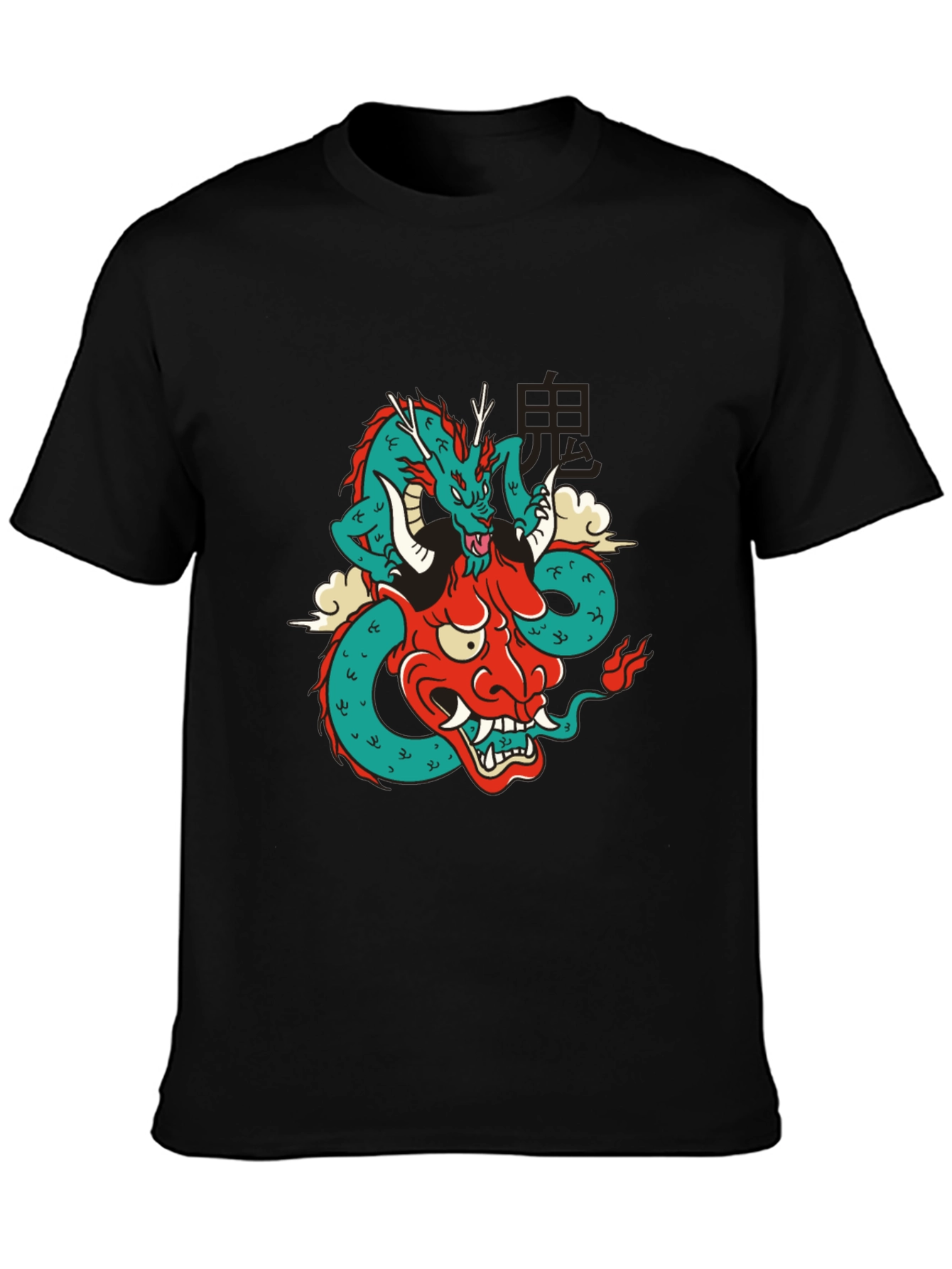 Dragon Oni T-Shirt - Japanese Mythical Design
