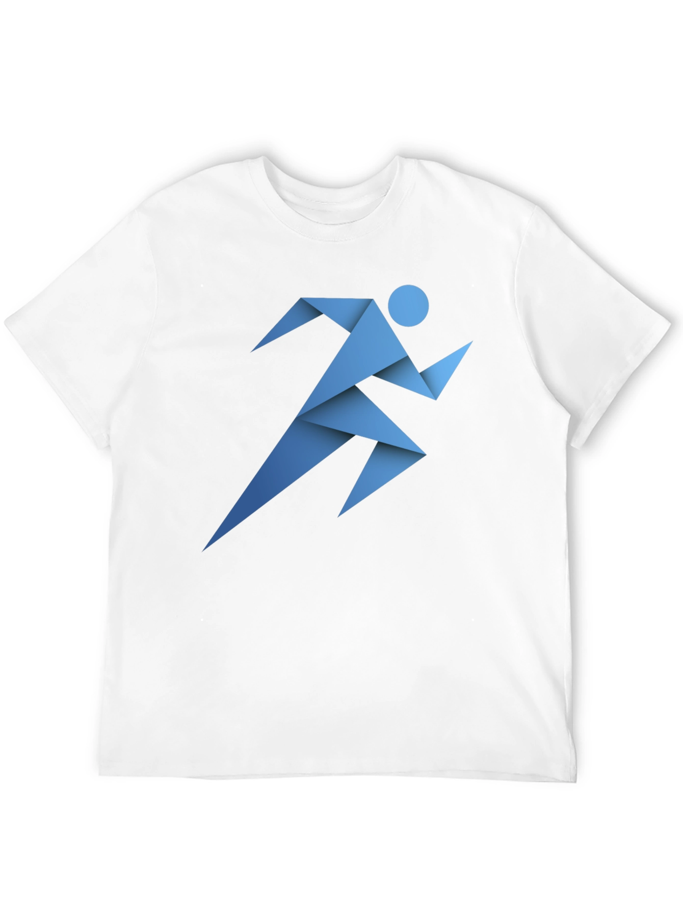Geometric Runner Graphic Tee - Modern Activewear