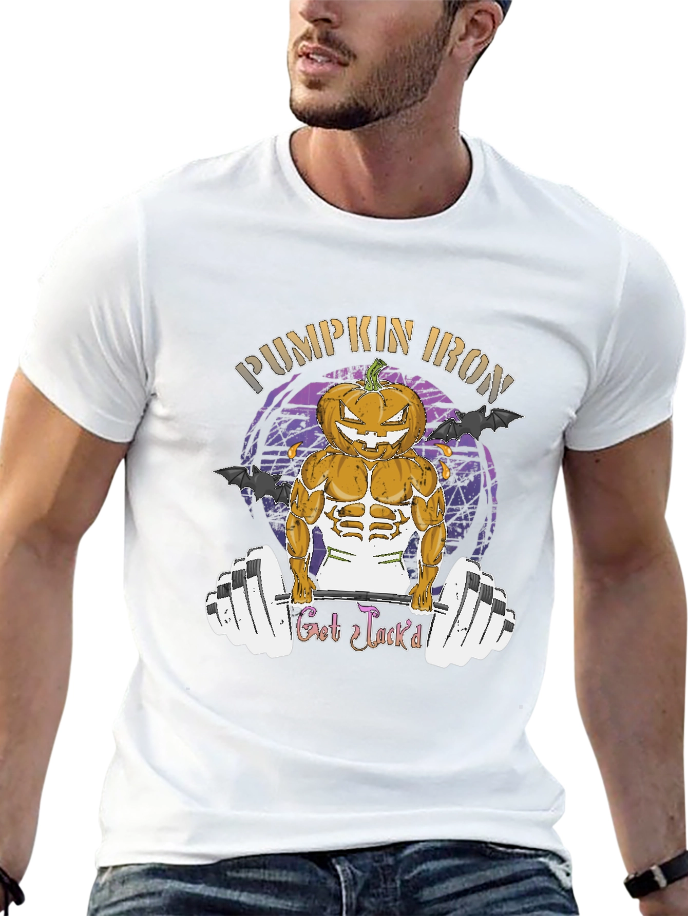 Pumpkin Iron - Halloween Gym T-Shirt
