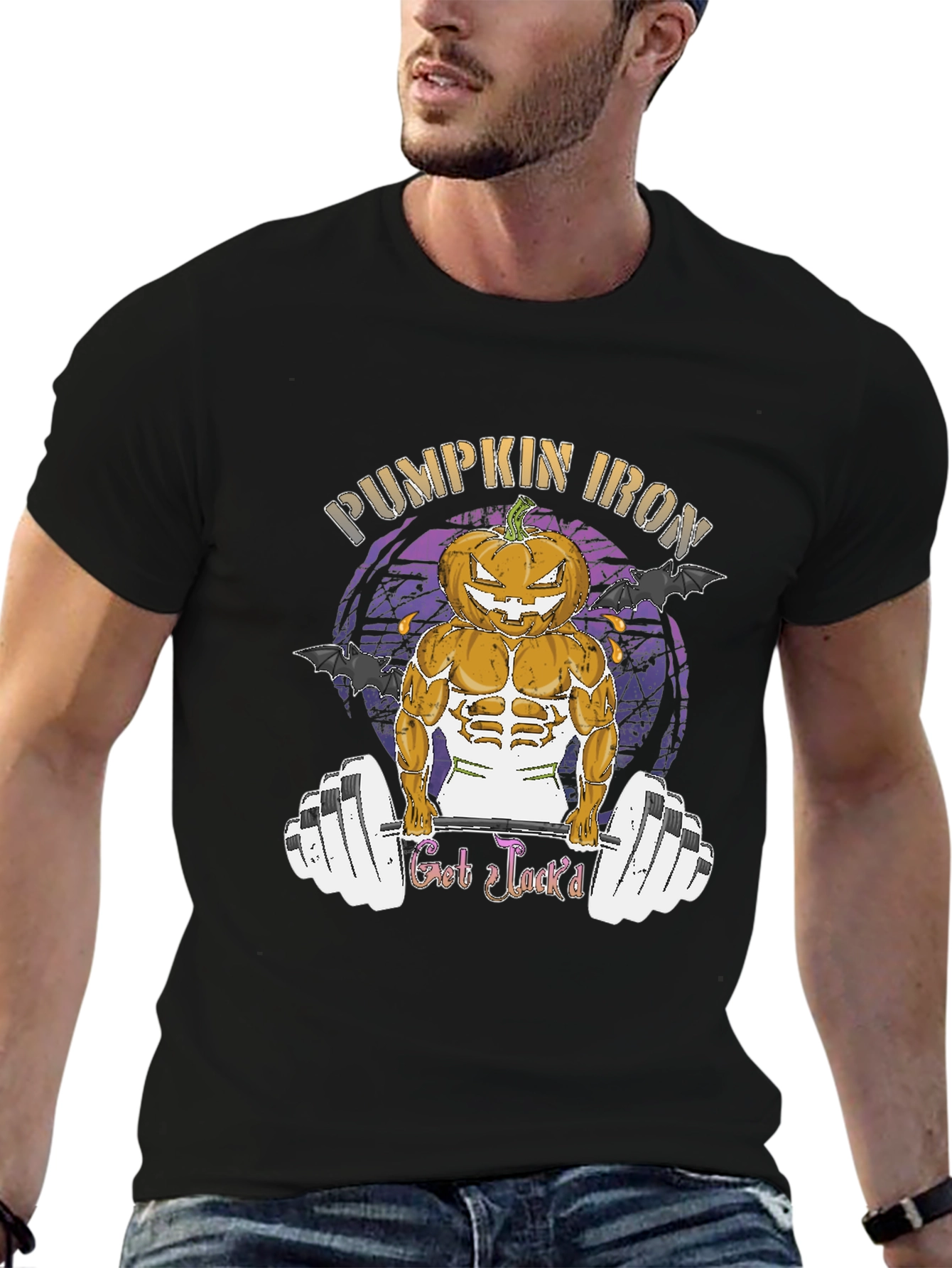 Pumpkin Iron - Halloween Gym T-Shirt
