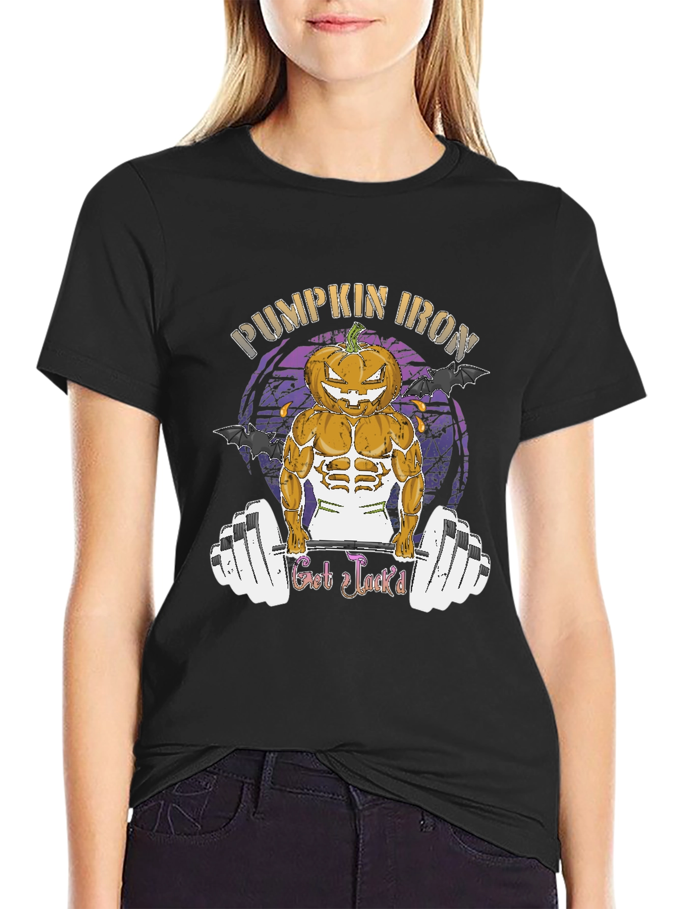 Pumpkin Iron - Halloween Gym T-Shirt