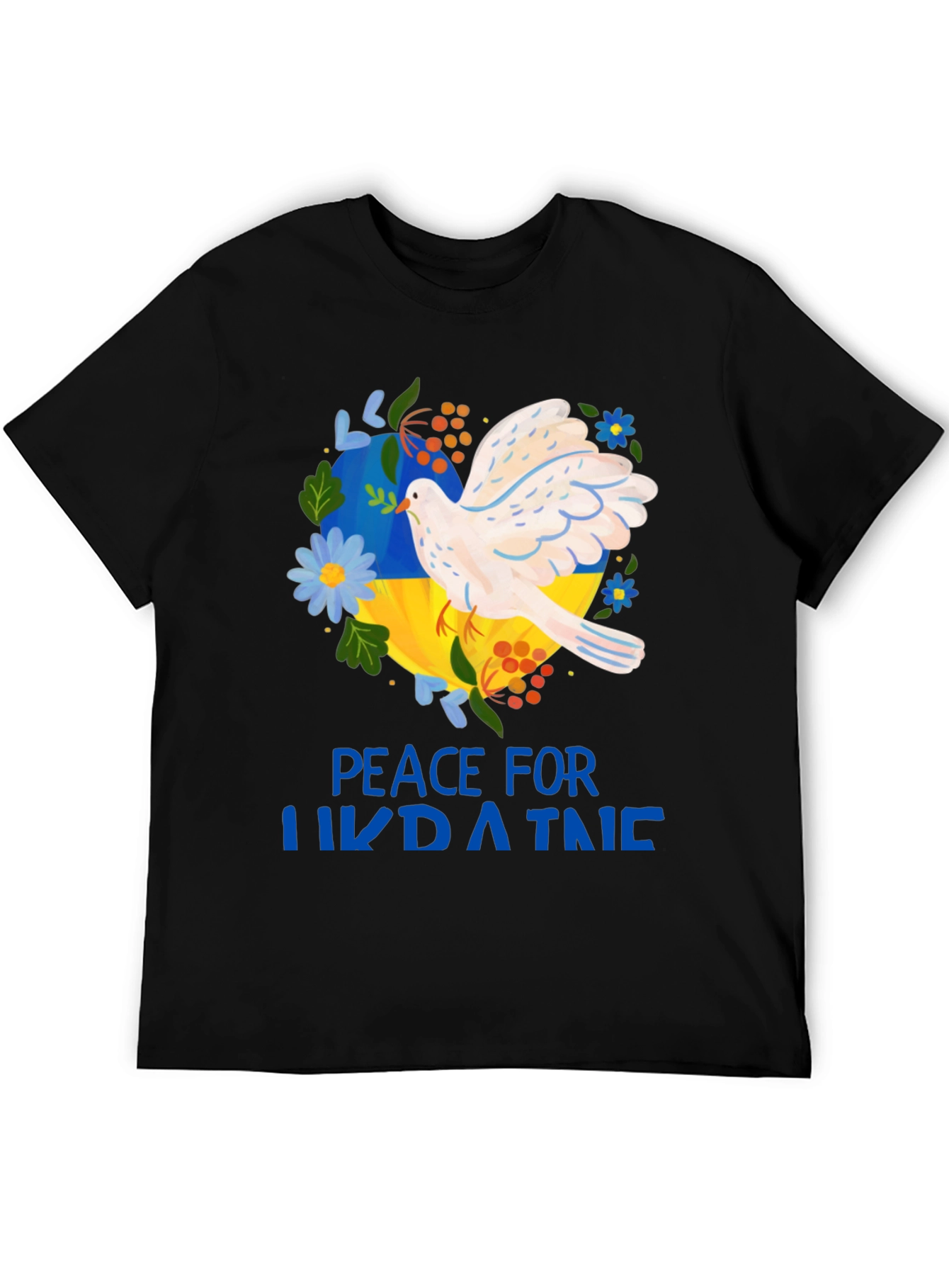 Peace For Ukraine T-Shirt - Dove Design