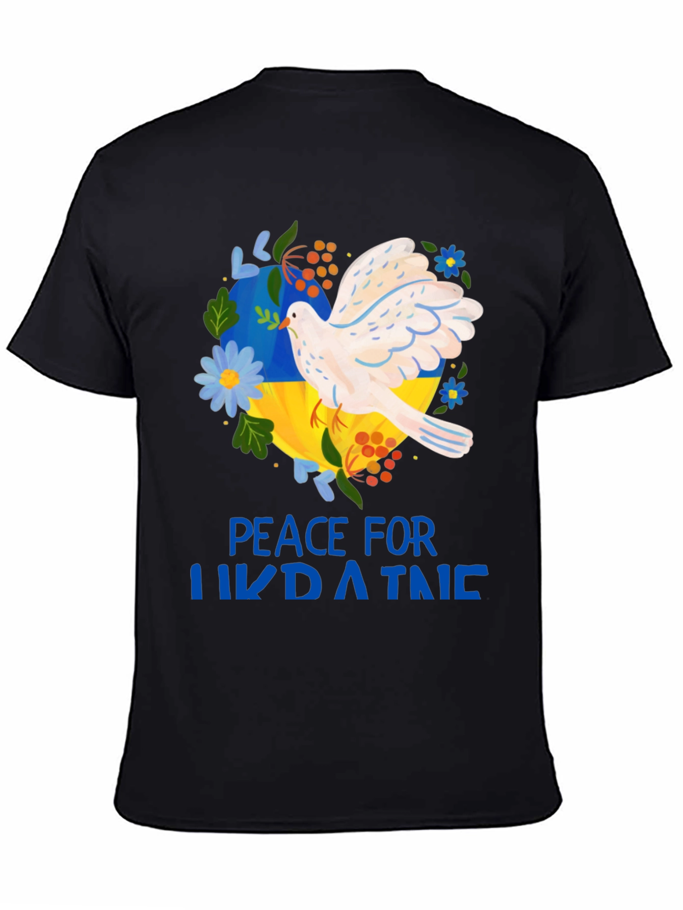 Peace For Ukraine T-Shirt - Dove Design