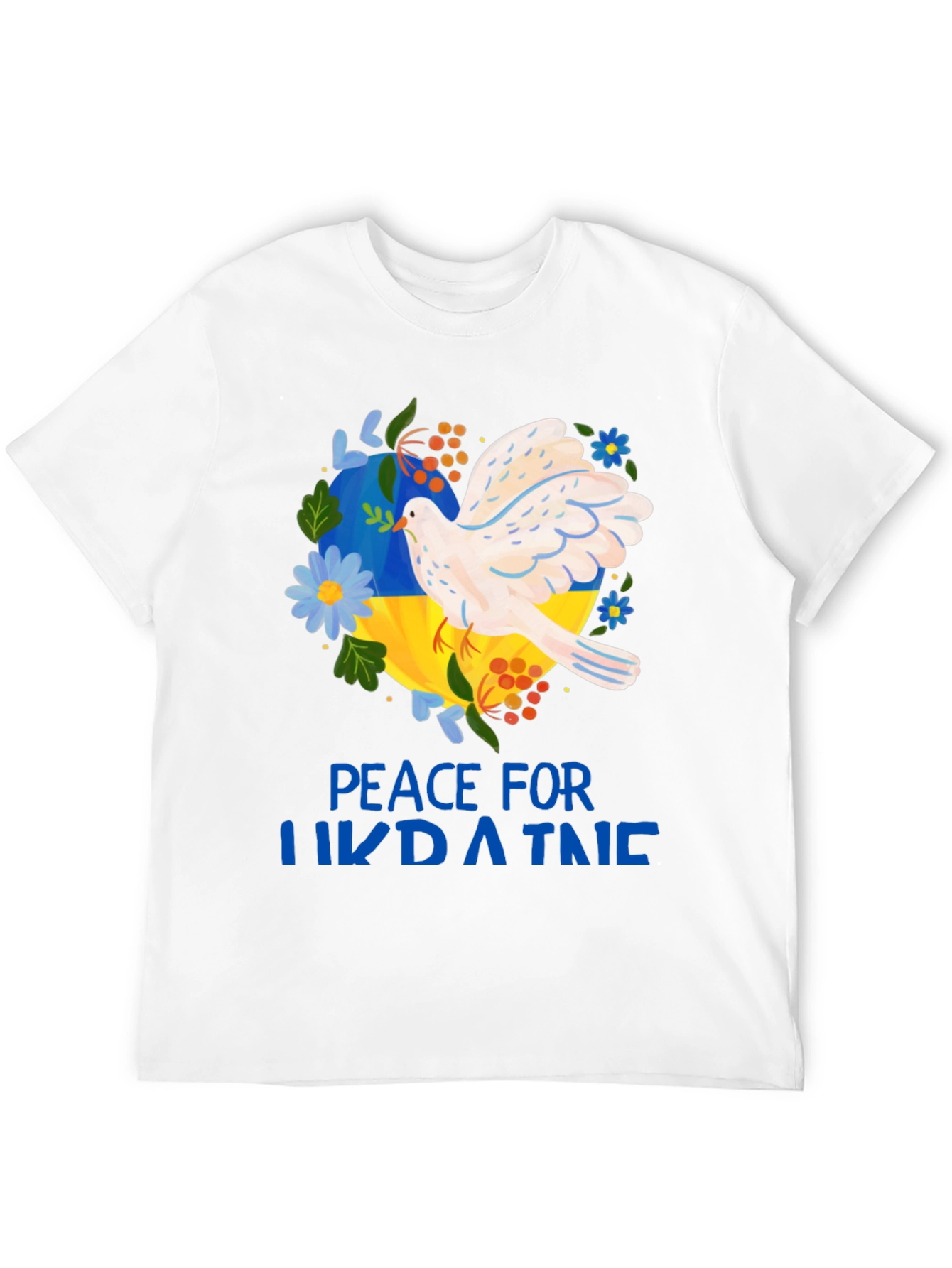 Peace For Ukraine T-Shirt - Dove Design