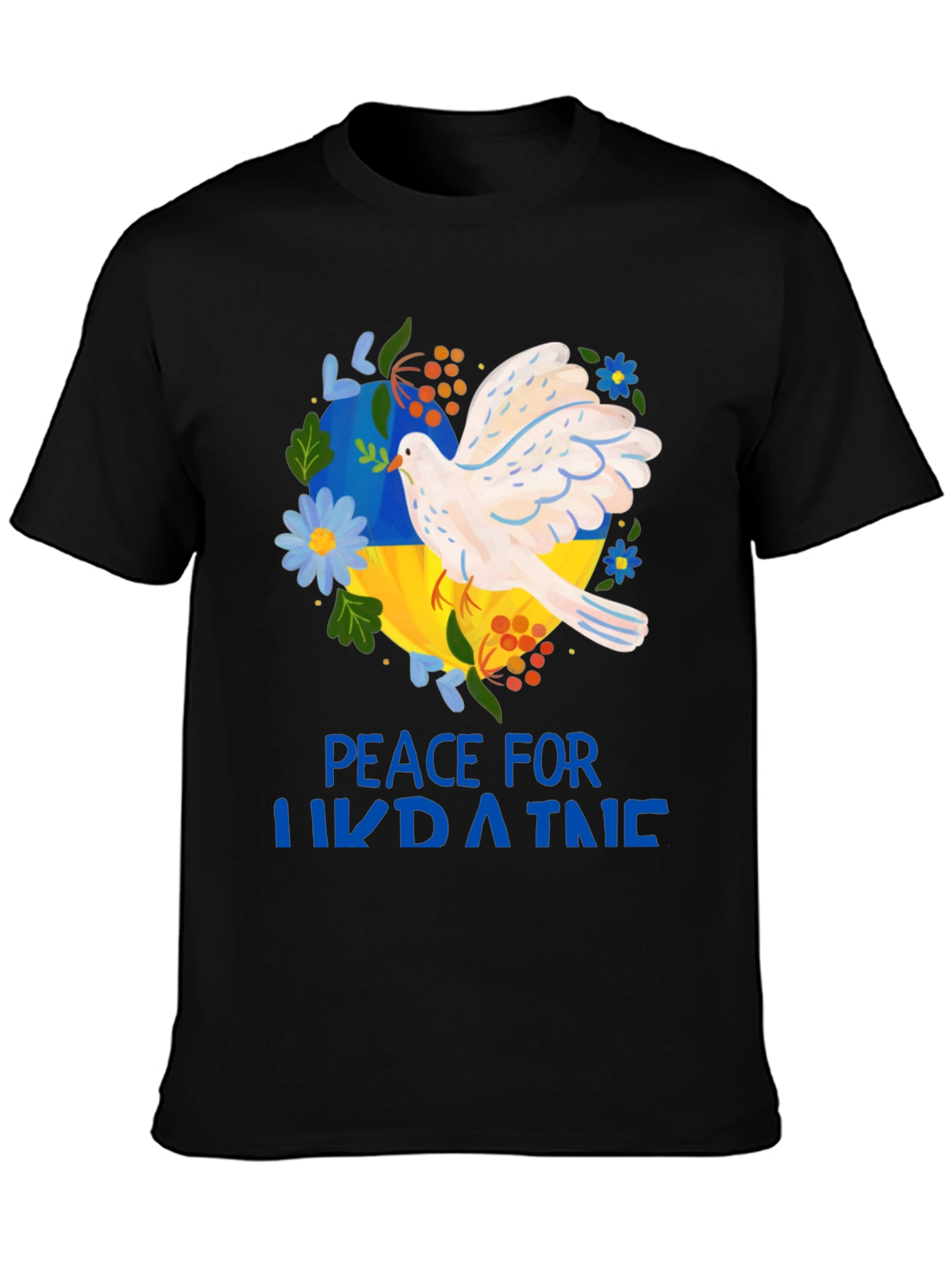 Peace For Ukraine T-Shirt - Dove Design