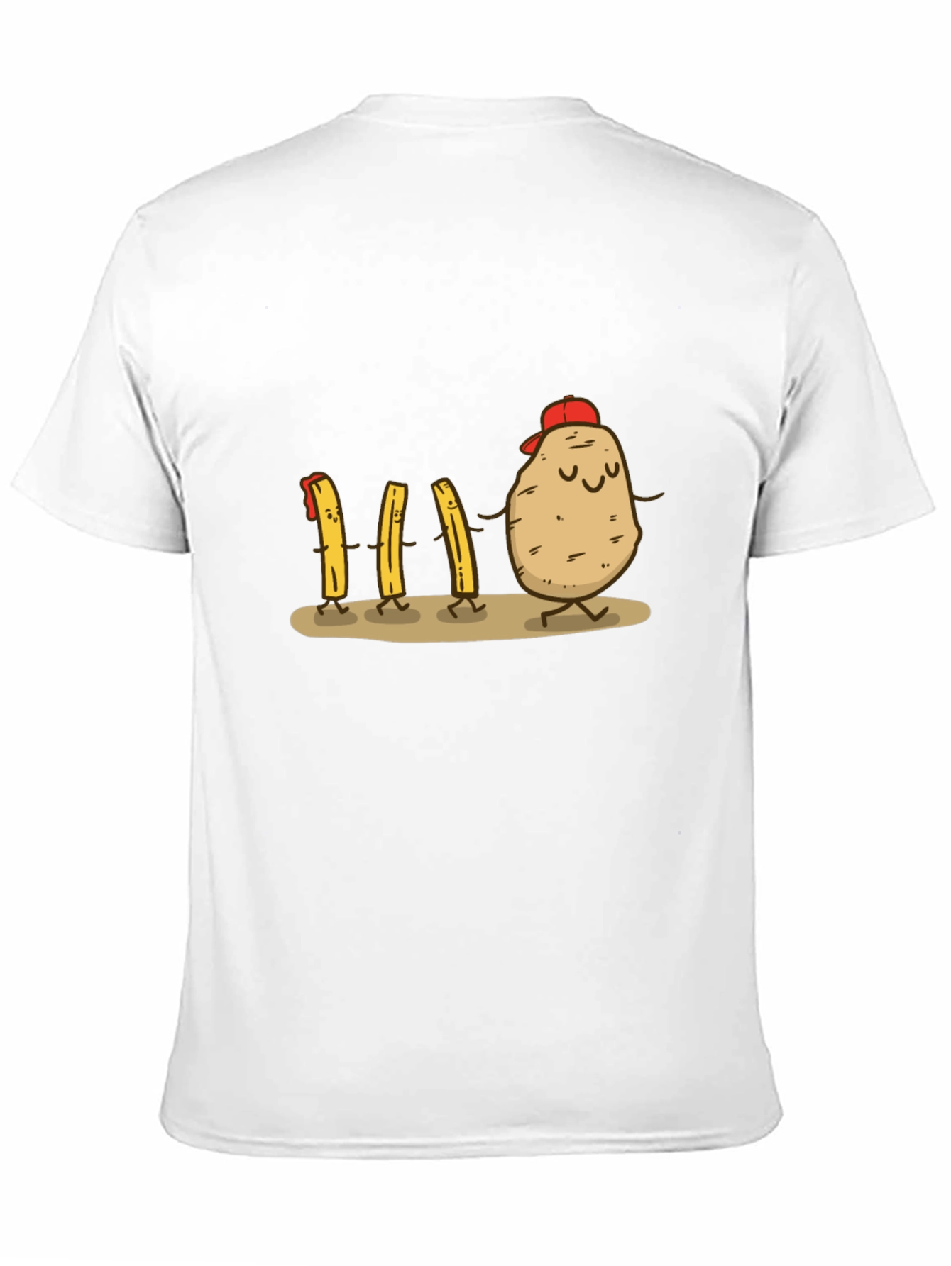 Funny Potato & Fries Graphic T-Shirt