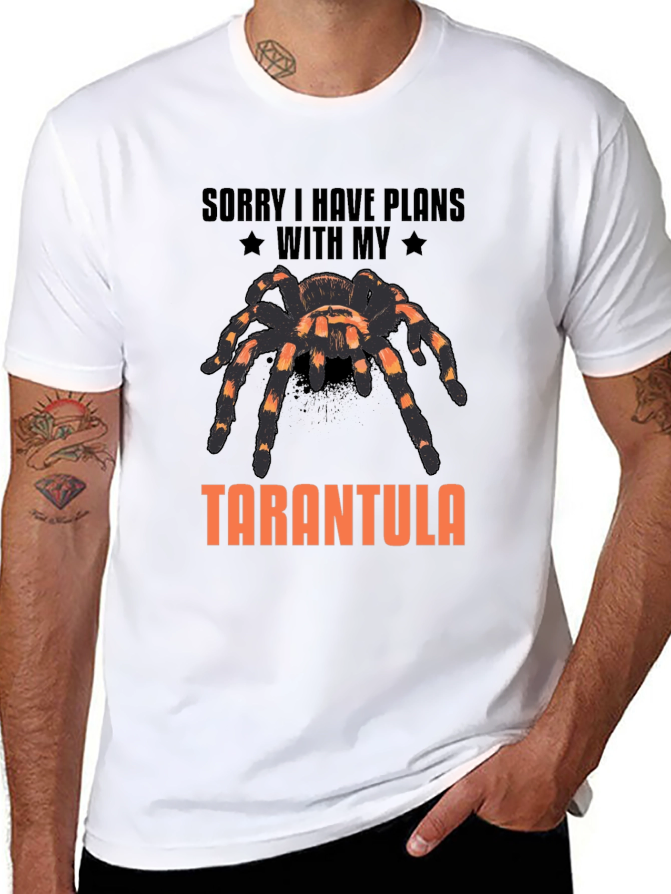 Tarantula Graphic T-Shirt - Sorry I Have Plans