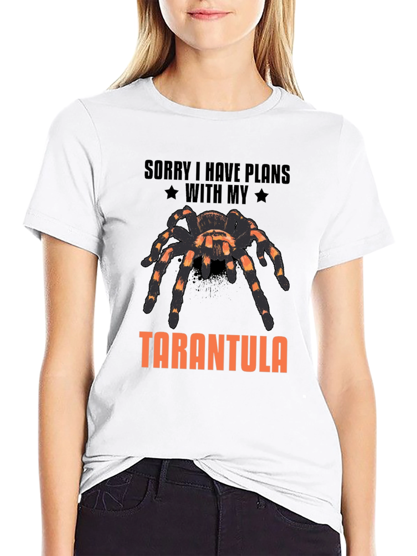 Tarantula Graphic T-Shirt - Sorry I Have Plans