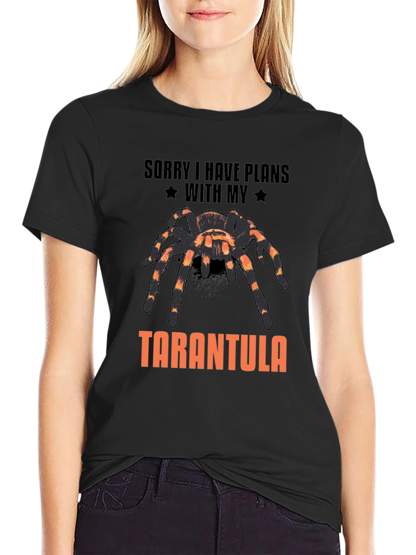Tarantula Graphic T-Shirt - Sorry I Have Plans