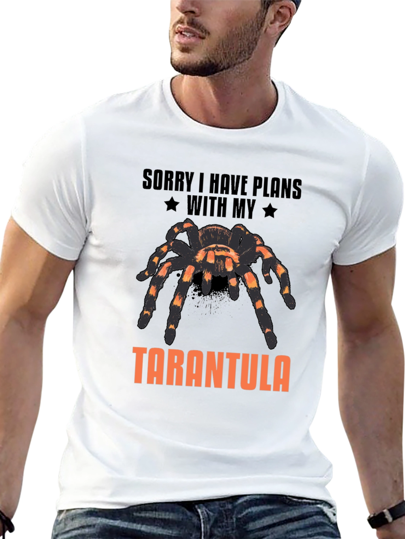 Tarantula Graphic T-Shirt - Sorry I Have Plans