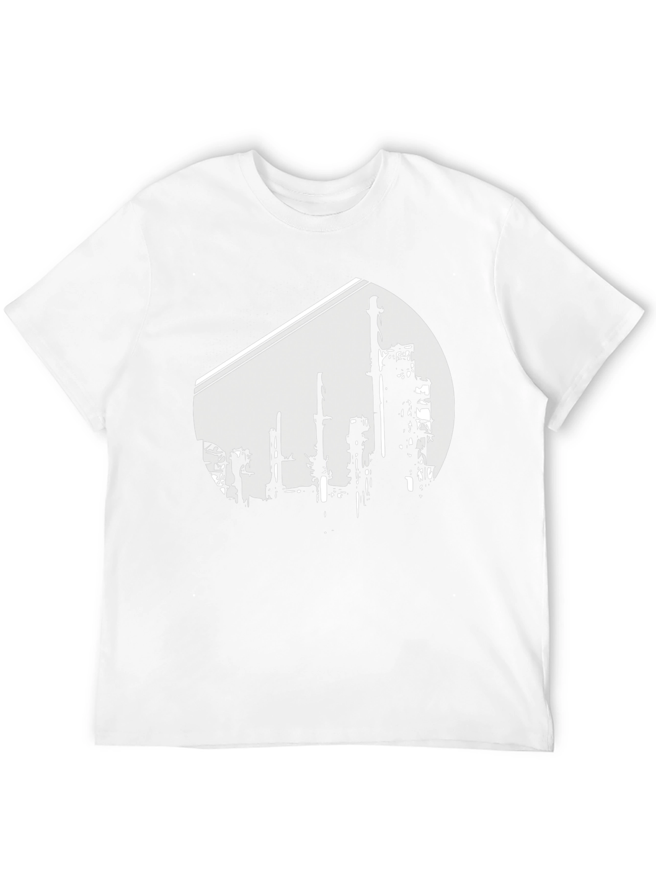 Industrial Silhouette Graphic Tee - Black