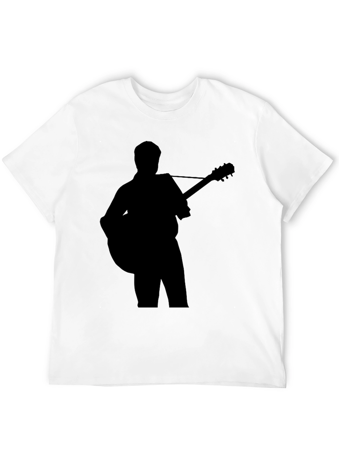Guitar Player Silhouette Graphic T-Shirt