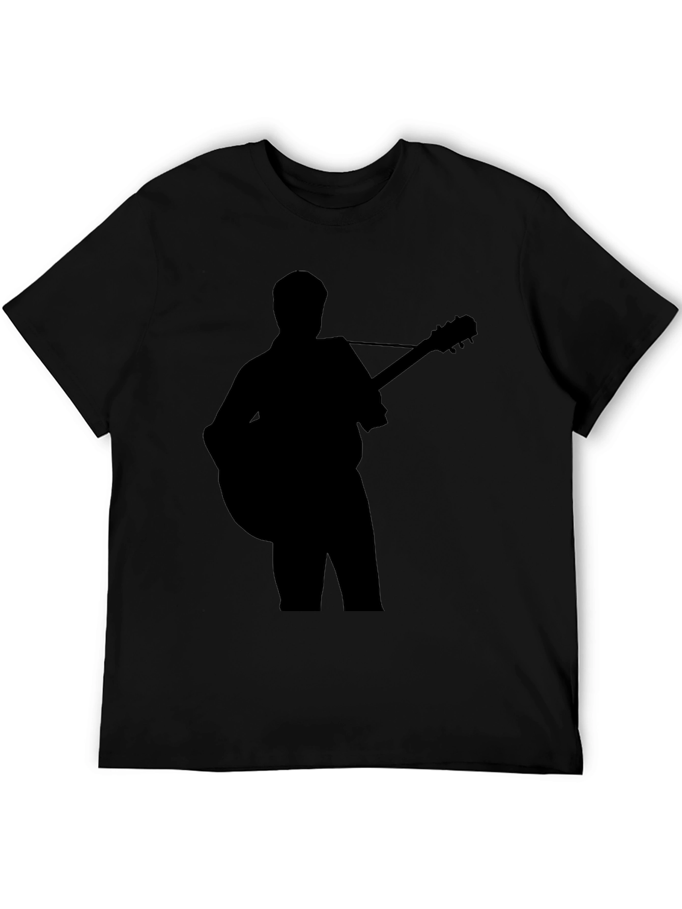 Guitar Player Silhouette Graphic T-Shirt