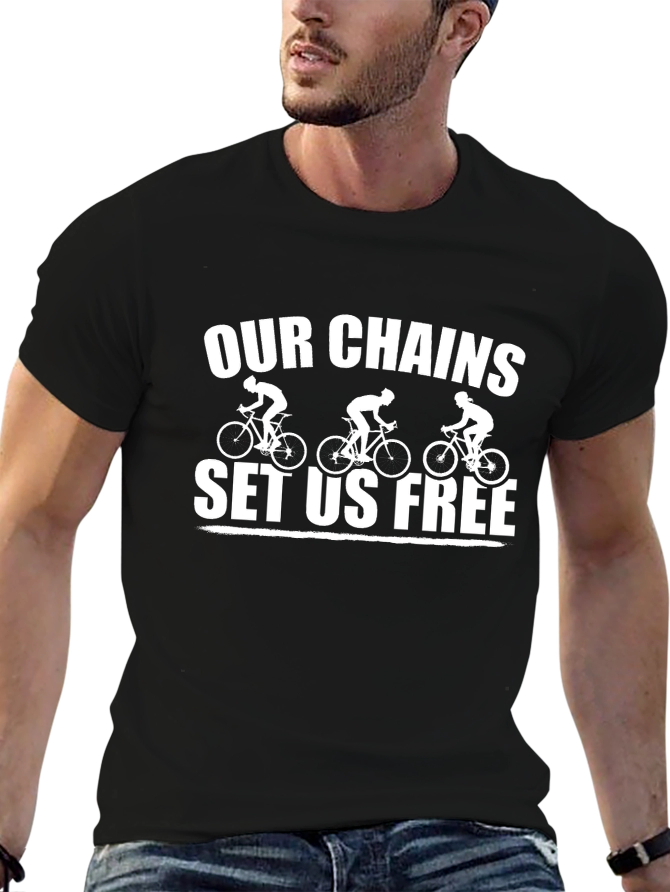 Our Chains Set Us Free Cycling Graphic Tee