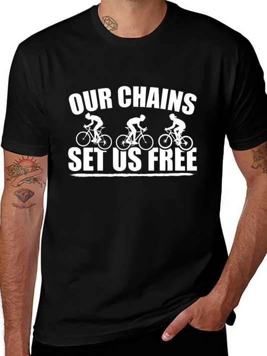 Our Chains Set Us Free Cycling Graphic Tee