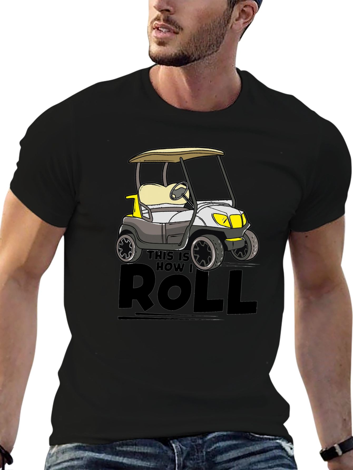 This Is How I Roll Golf Cart Tee