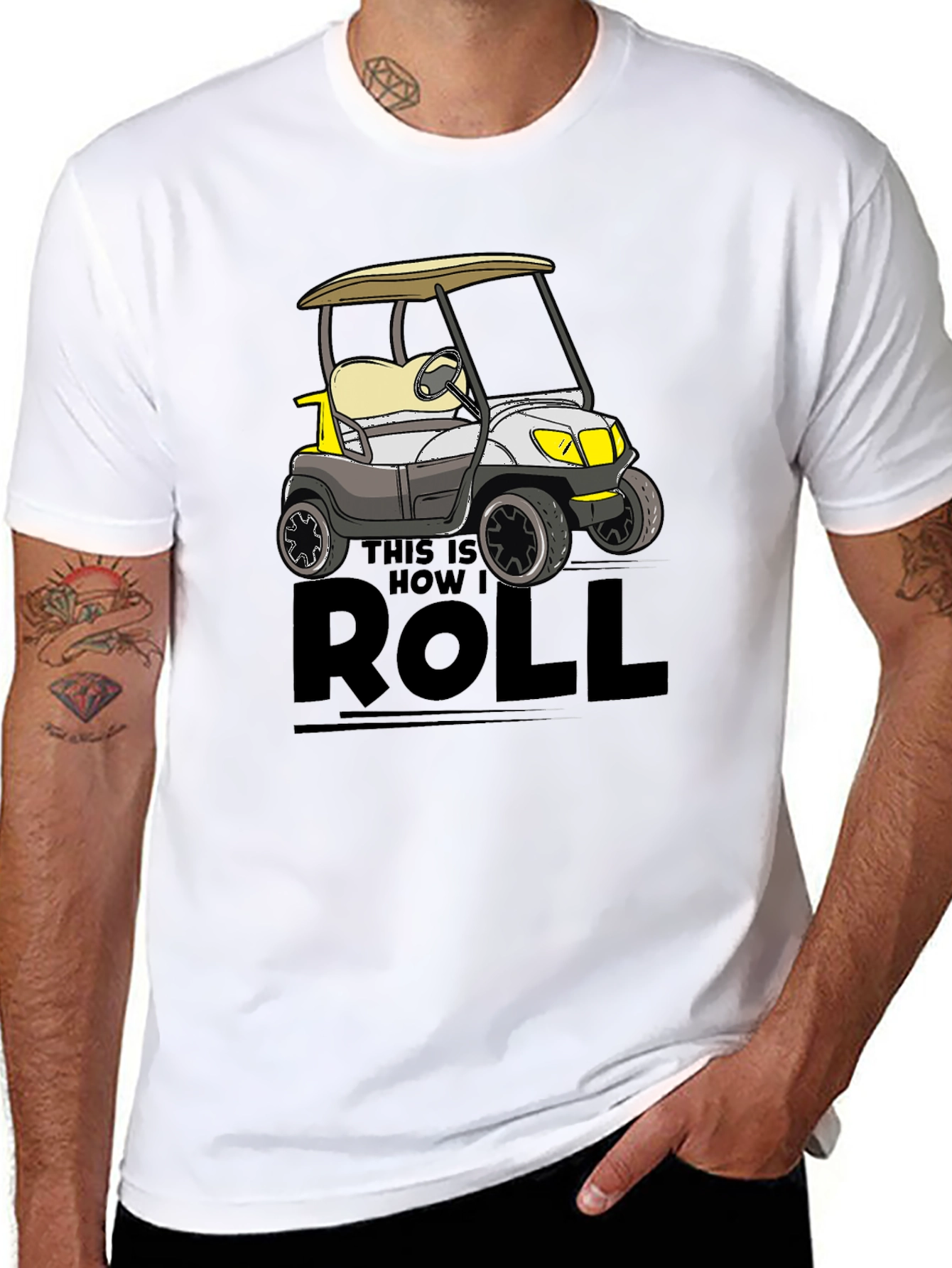 This Is How I Roll Golf Cart Tee