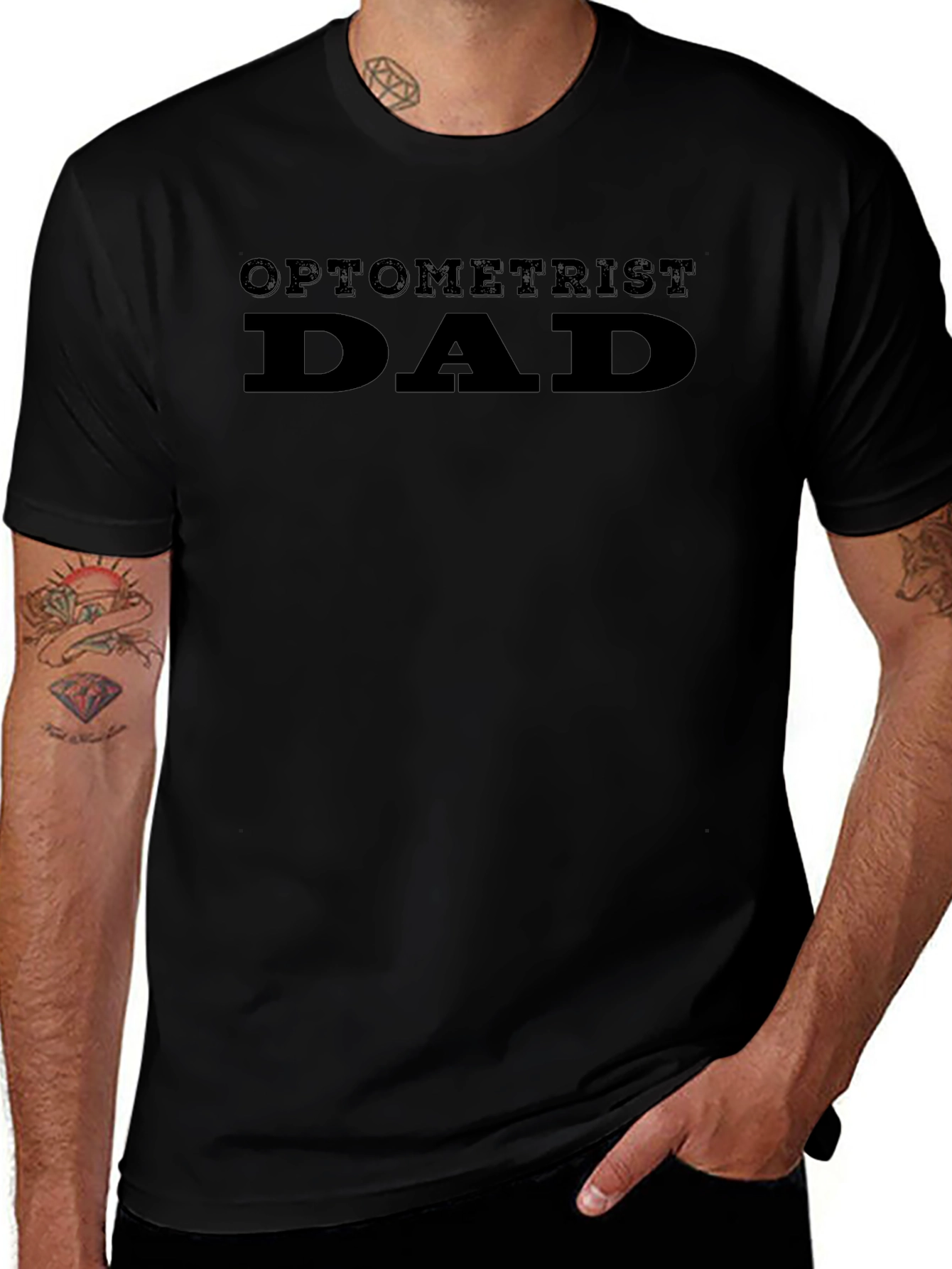 Optometrist Dad T-Shirt - Black