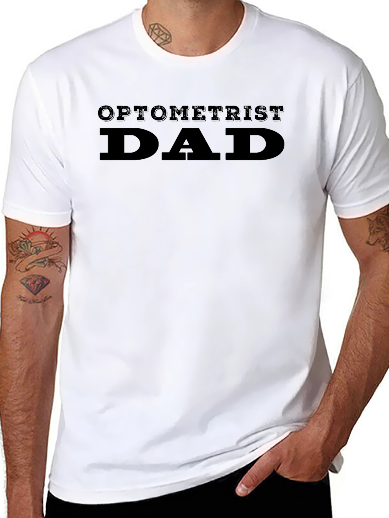 Optometrist Dad T-Shirt - Black