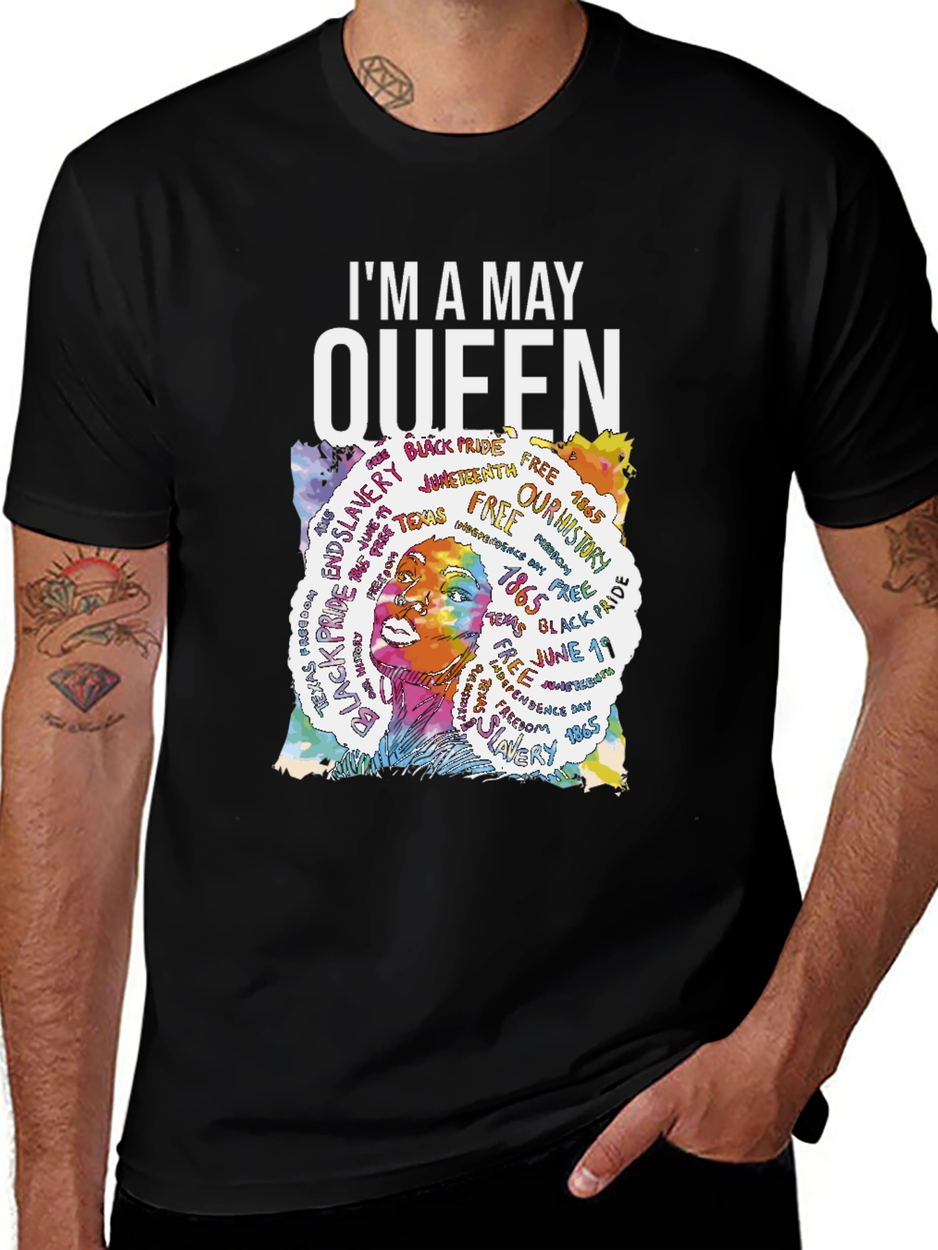 Im A May Queen T-Shirt Black Pride Freedom
