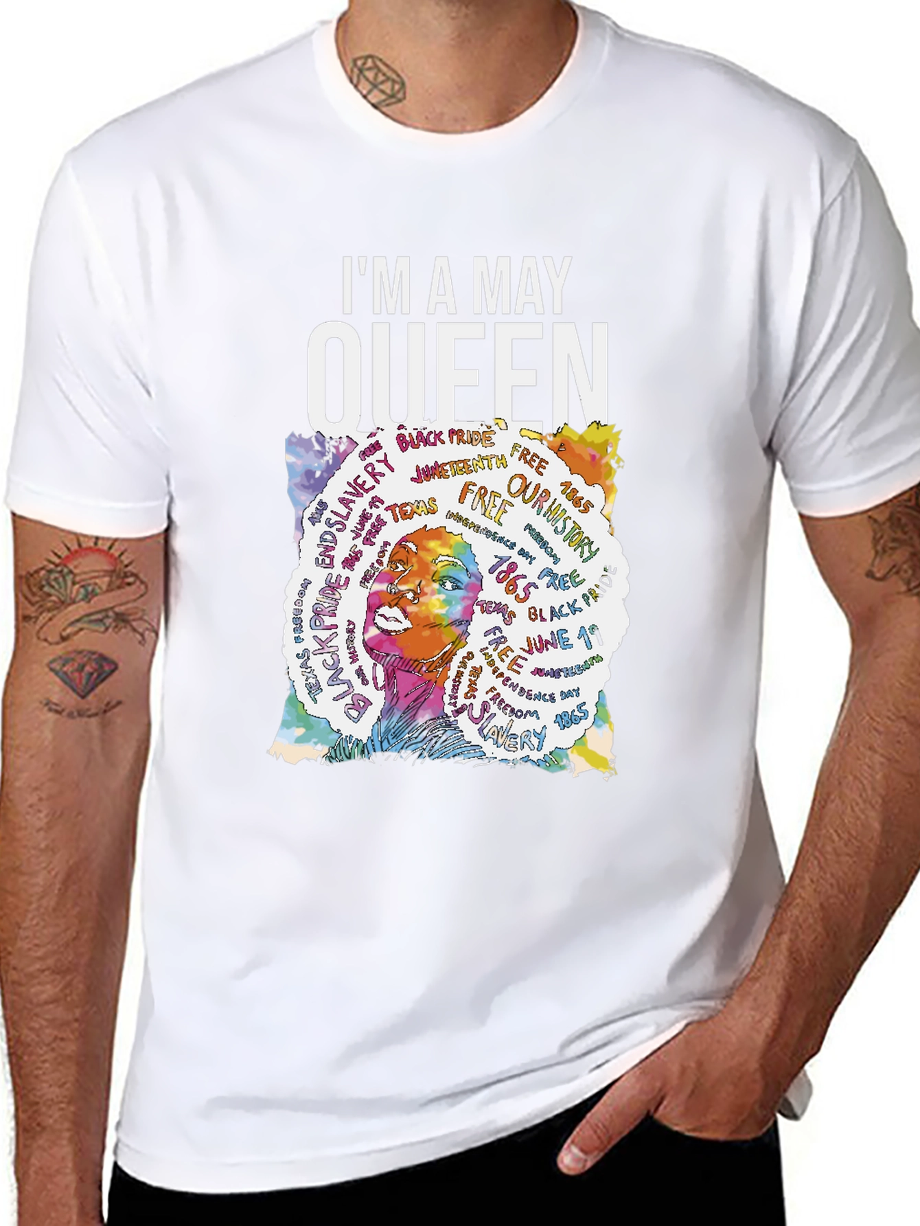 Im A May Queen T-Shirt Black Pride Freedom