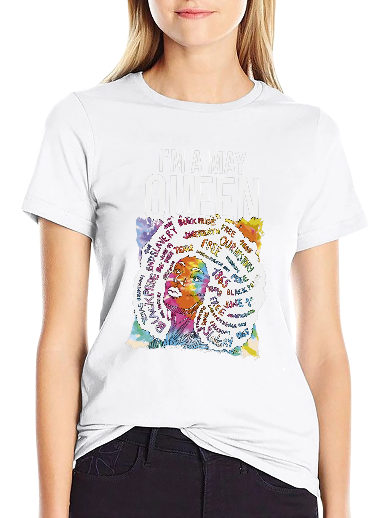 Im A May Queen T-Shirt Black Pride Freedom