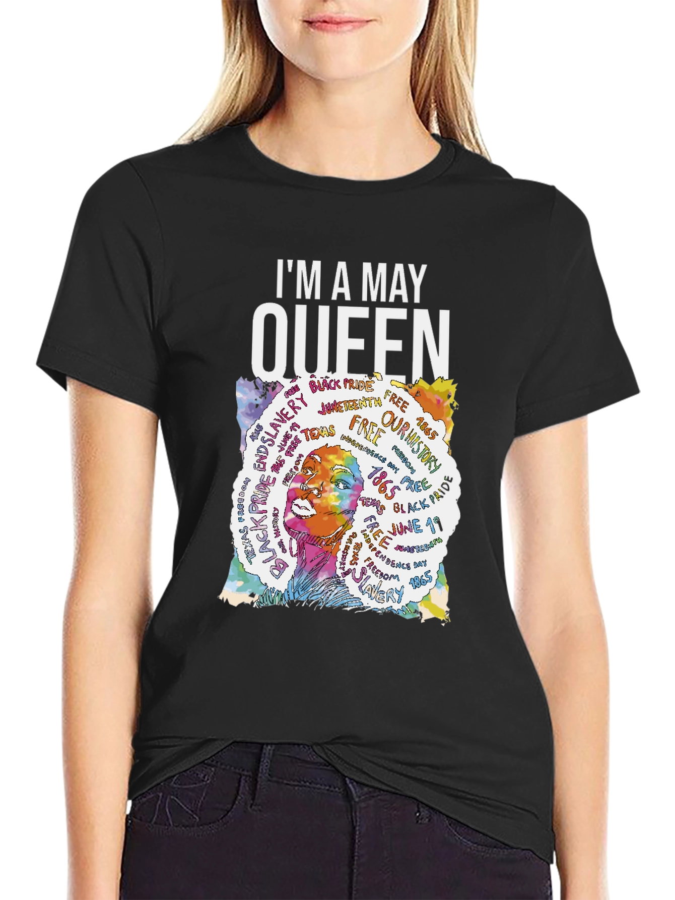 Im A May Queen T-Shirt Black Pride Freedom