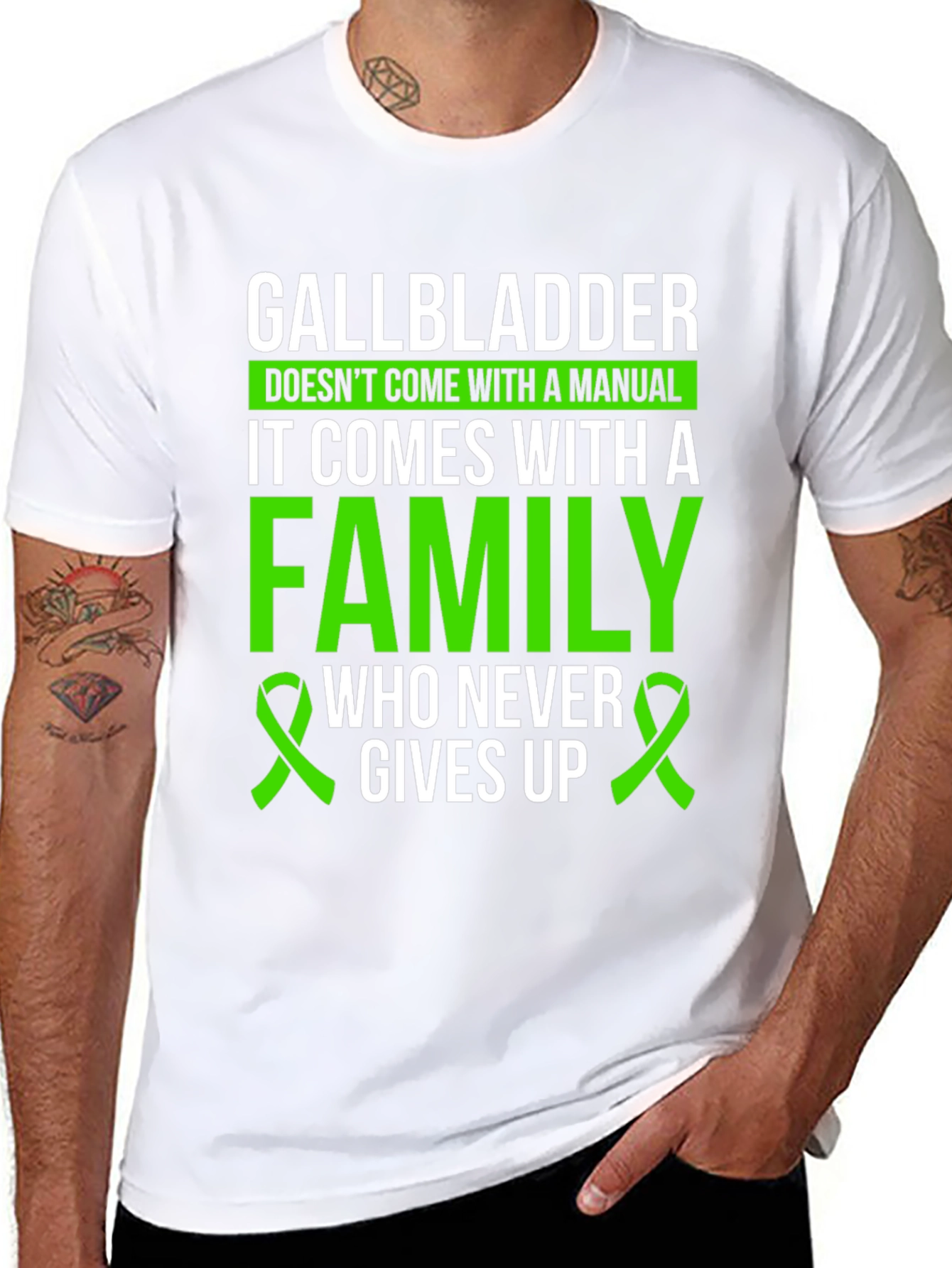 Gallbladder Cancer Awareness T-Shirt - Family Support