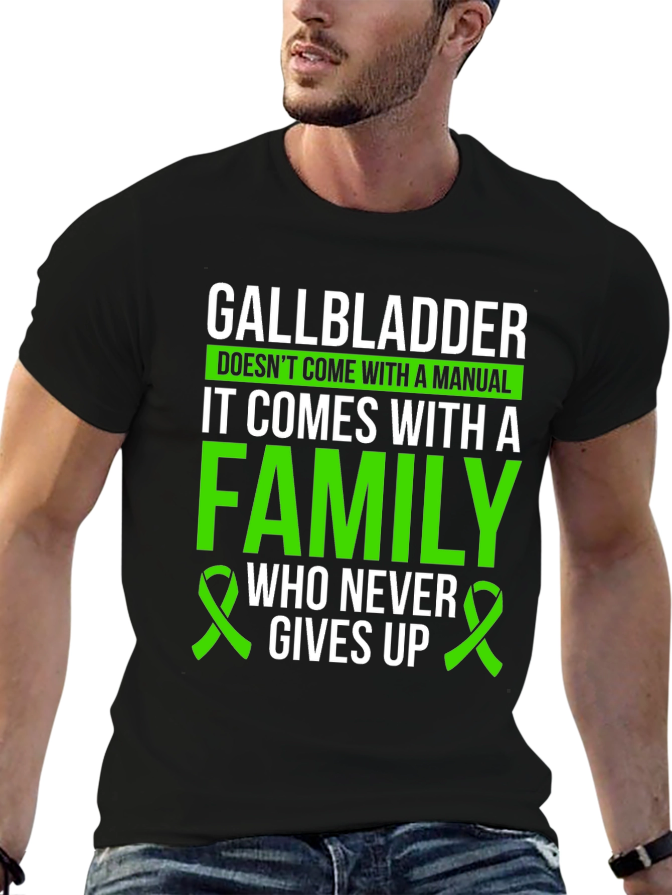 Gallbladder Cancer Awareness T-Shirt - Family Support