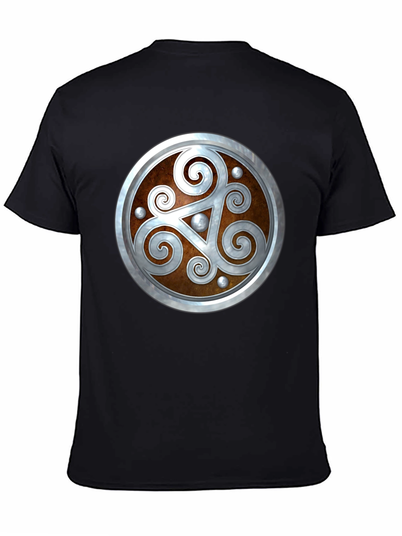 Celtic Shield T-Shirt - Black Cotton Blend