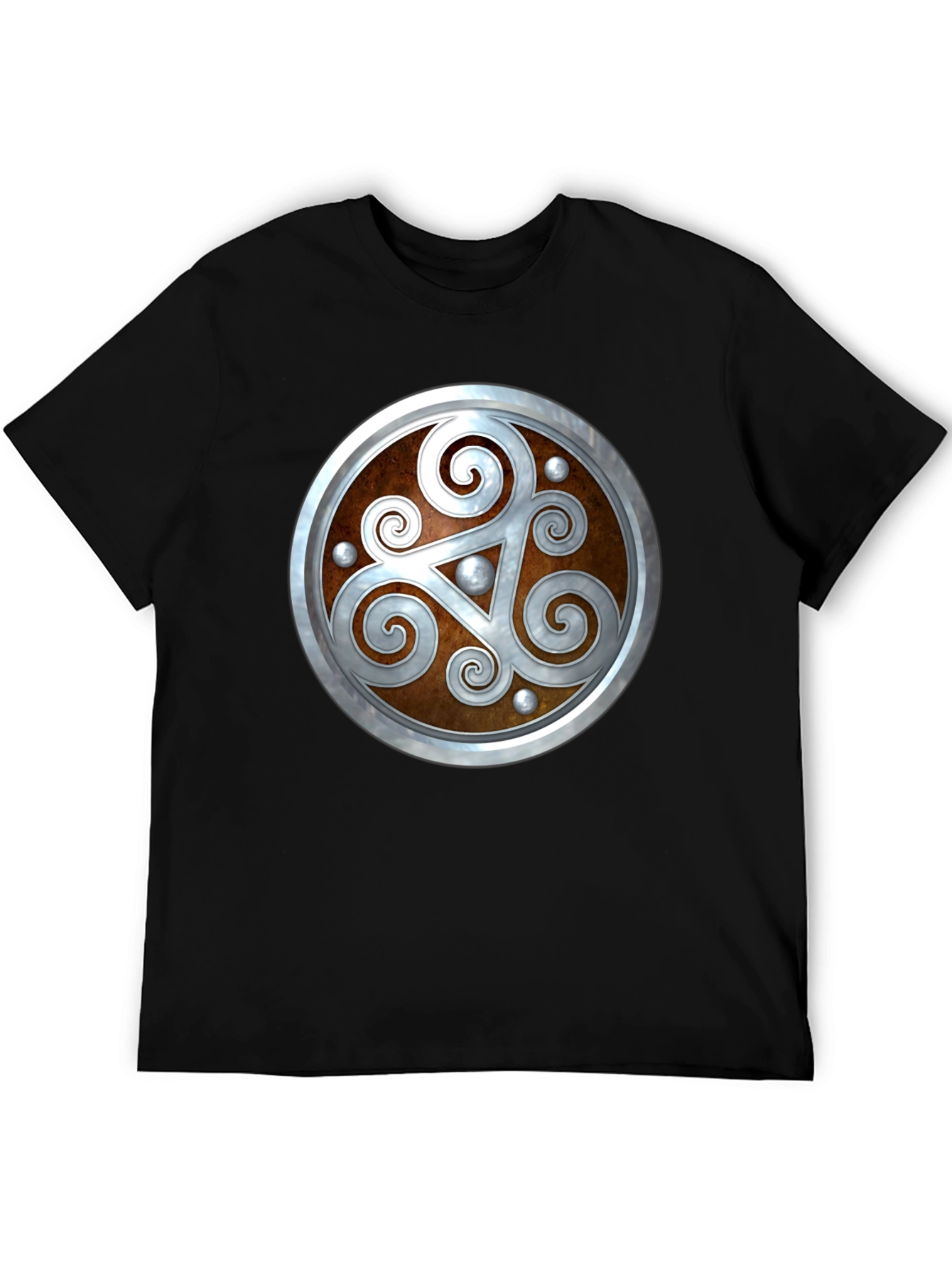 Celtic Shield T-Shirt - Black Cotton Blend