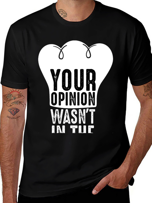 Funny Chef Opinion Graphic T-Shirt