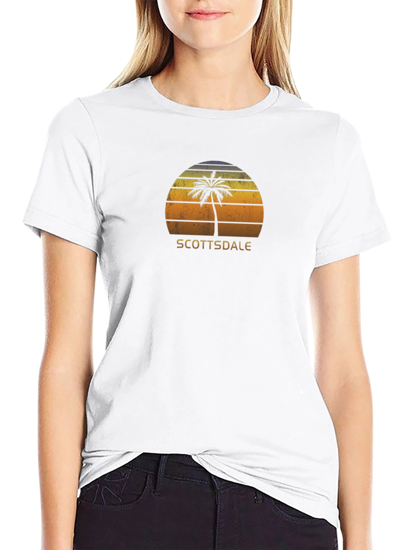 Scottsdale Palm Tree Sunset T-Shirt