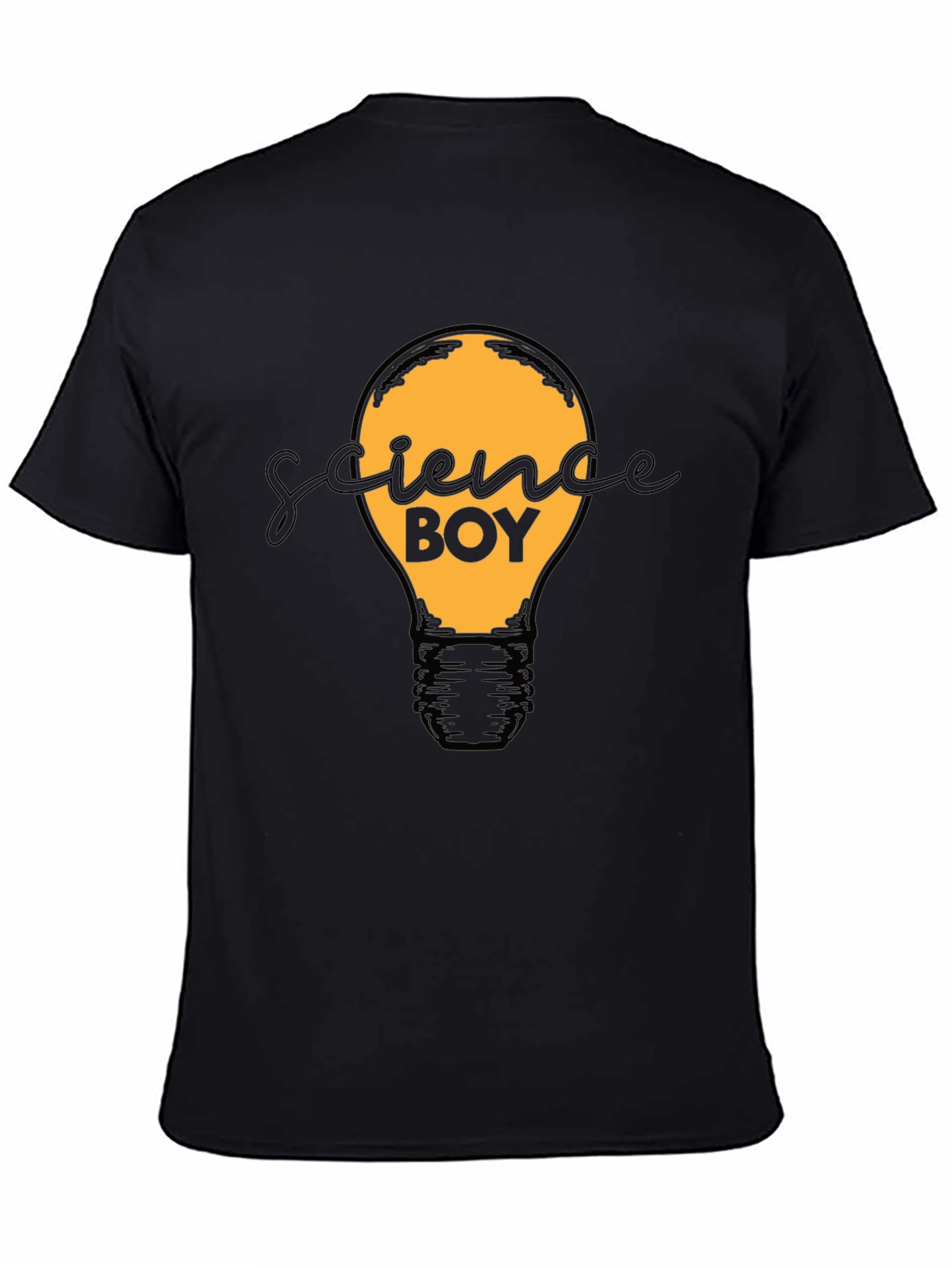 Science Boy Graphic Tee - Light Bulb Design