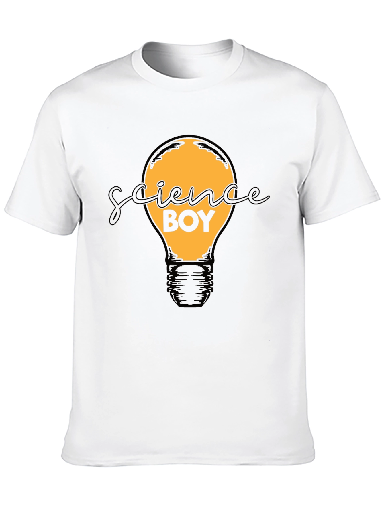 Science Boy Graphic Tee - Light Bulb Design