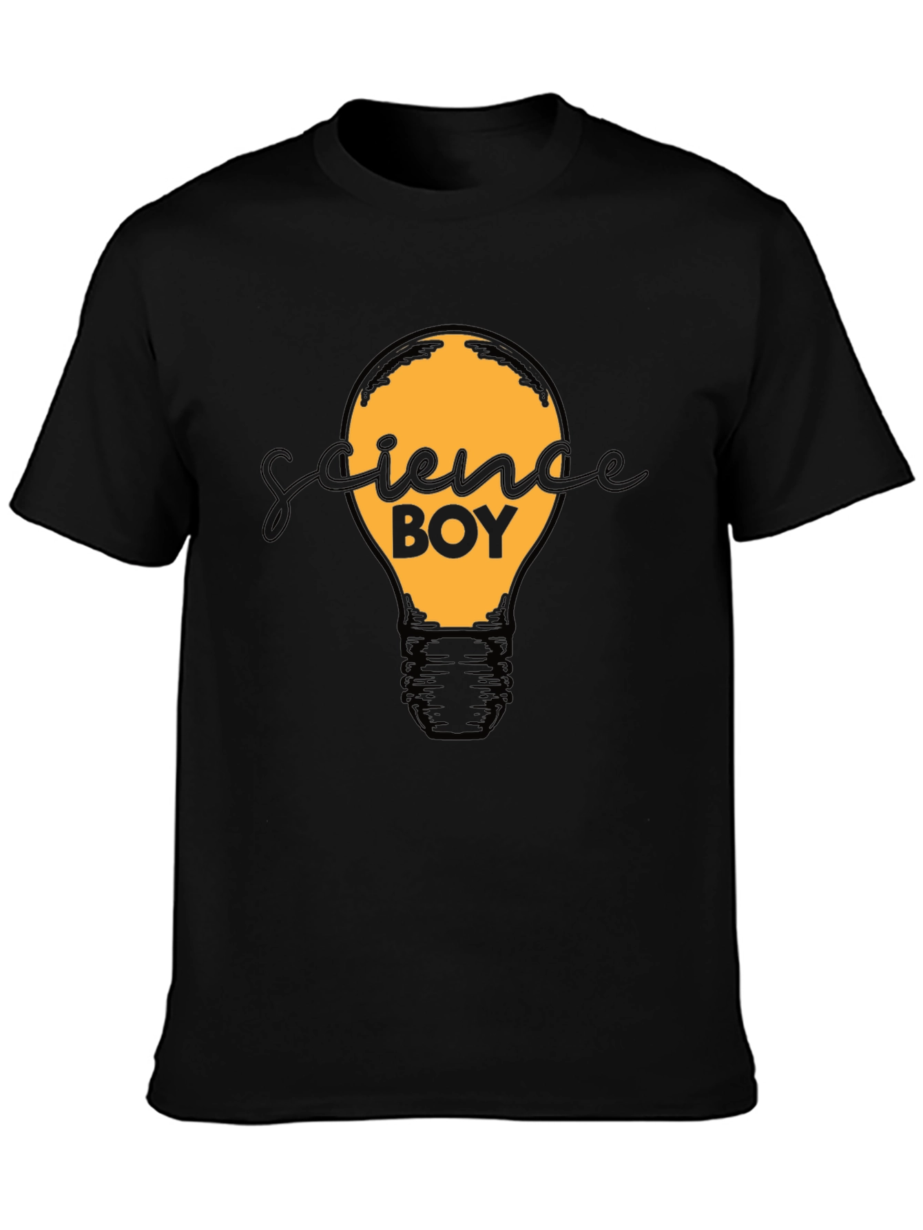 Science Boy Graphic Tee - Light Bulb Design