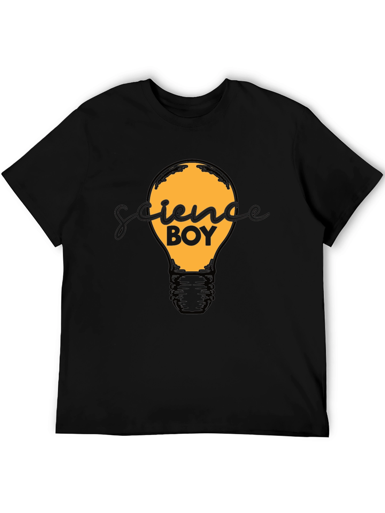 Science Boy Graphic Tee - Light Bulb Design