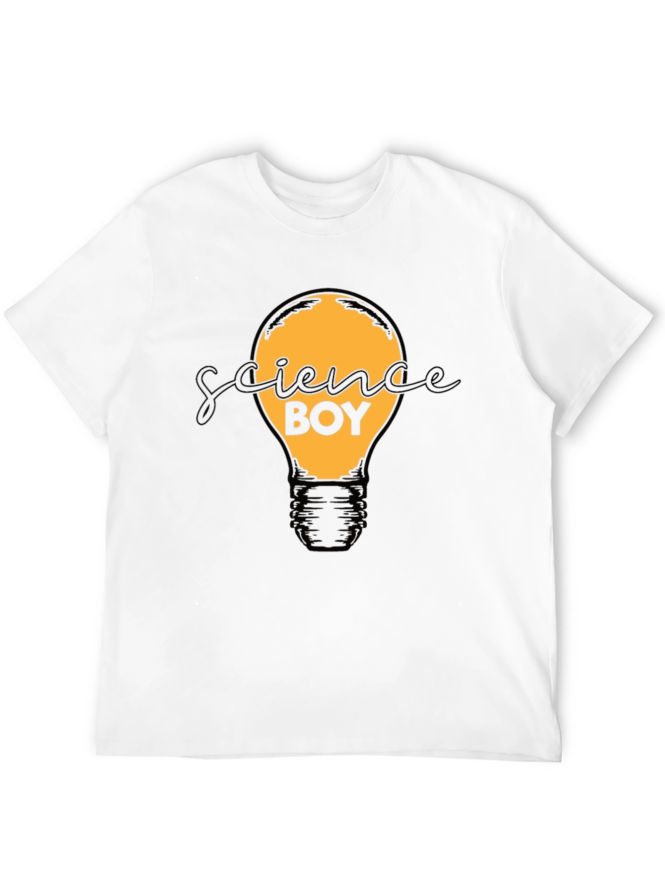 Science Boy Graphic Tee - Light Bulb Design
