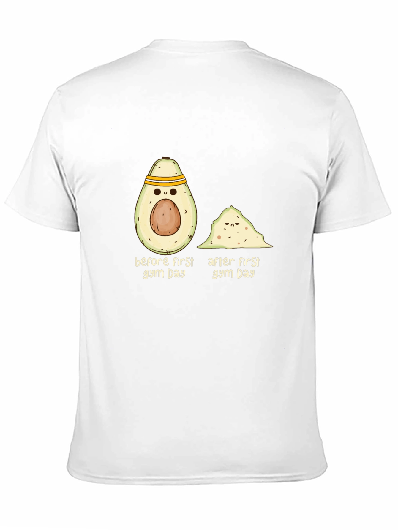 Funny Gym Avocado Black T-Shirt