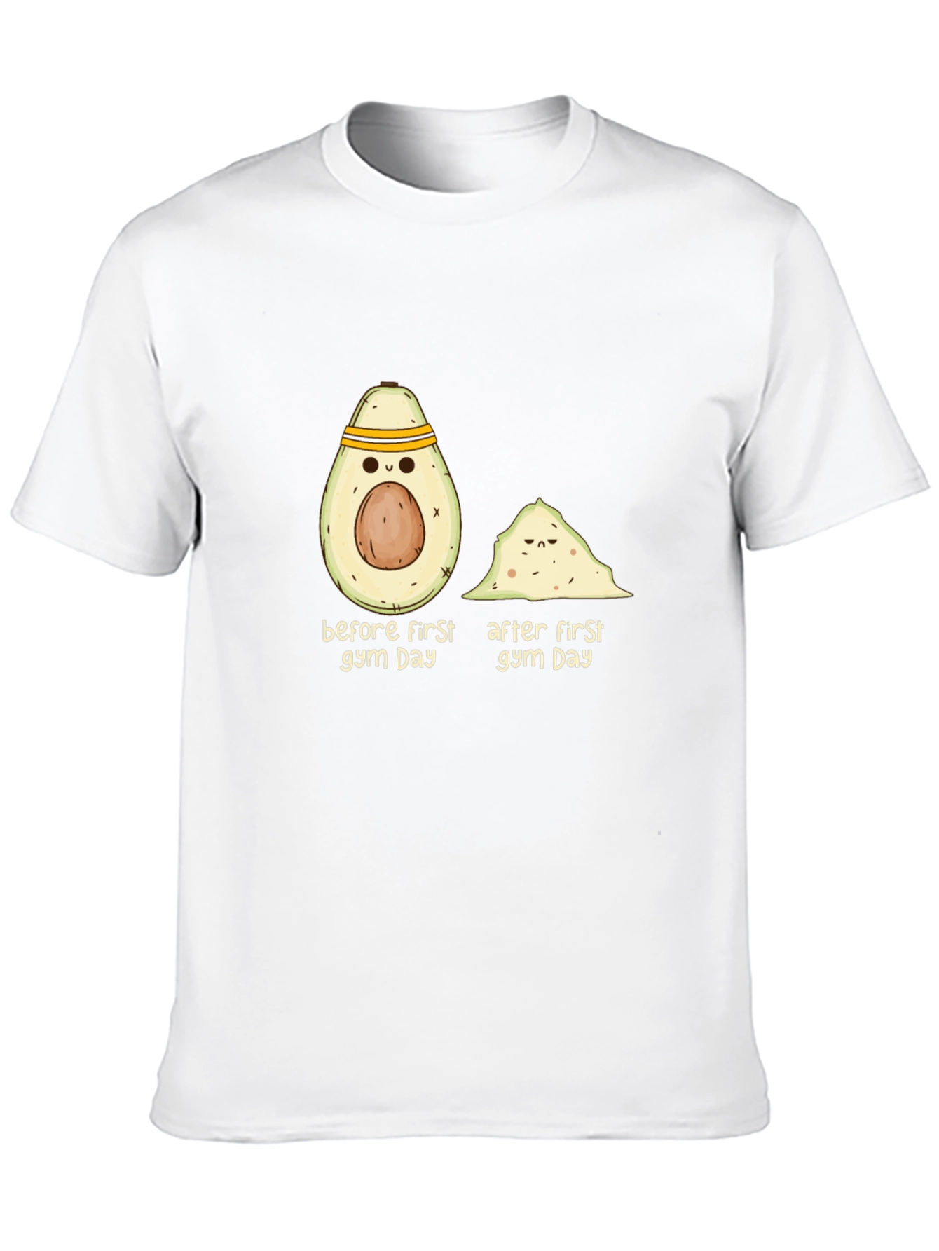 Funny Gym Avocado Black T-Shirt