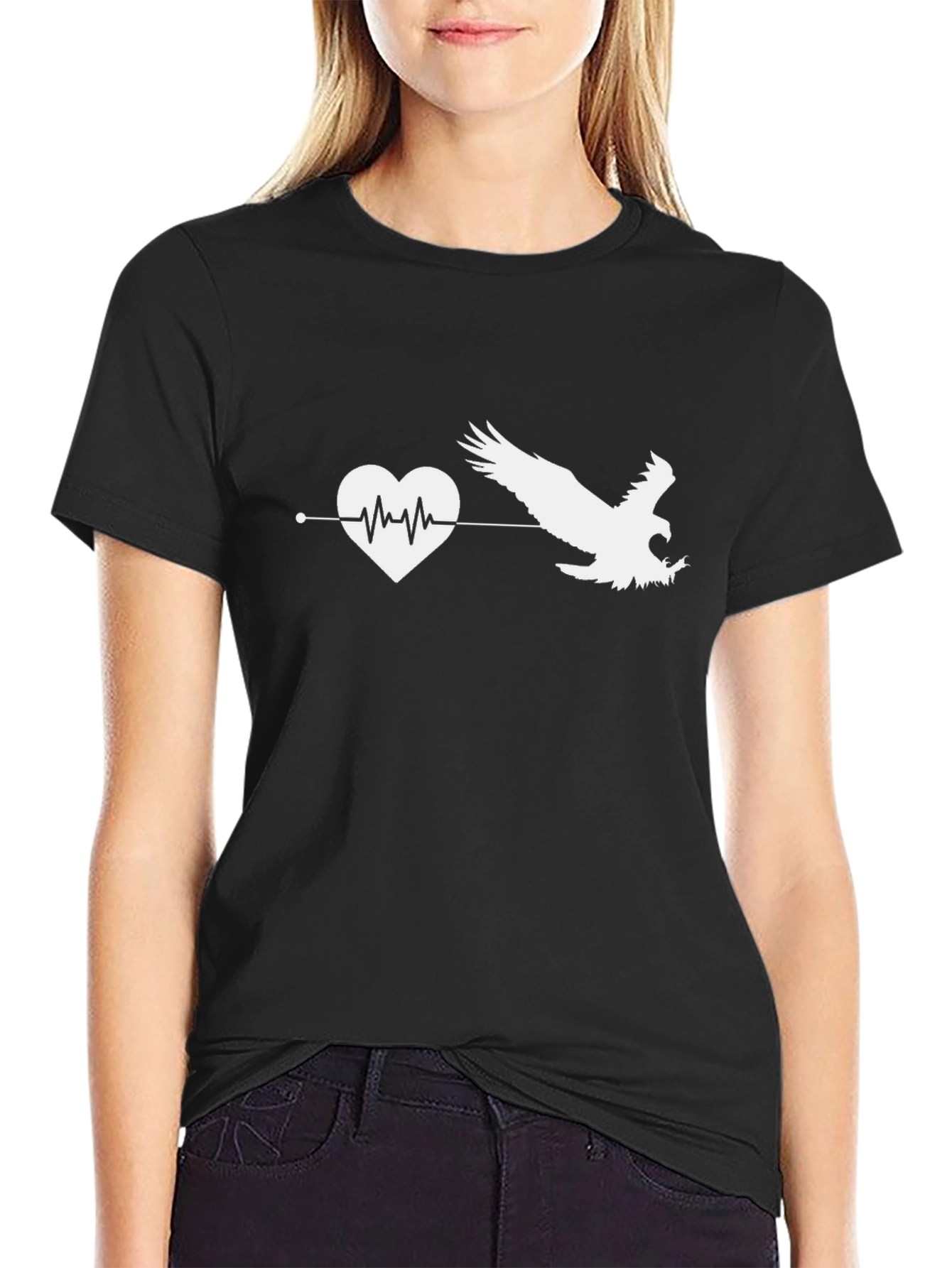 Heartbeat Eagle Graphic T-Shirt