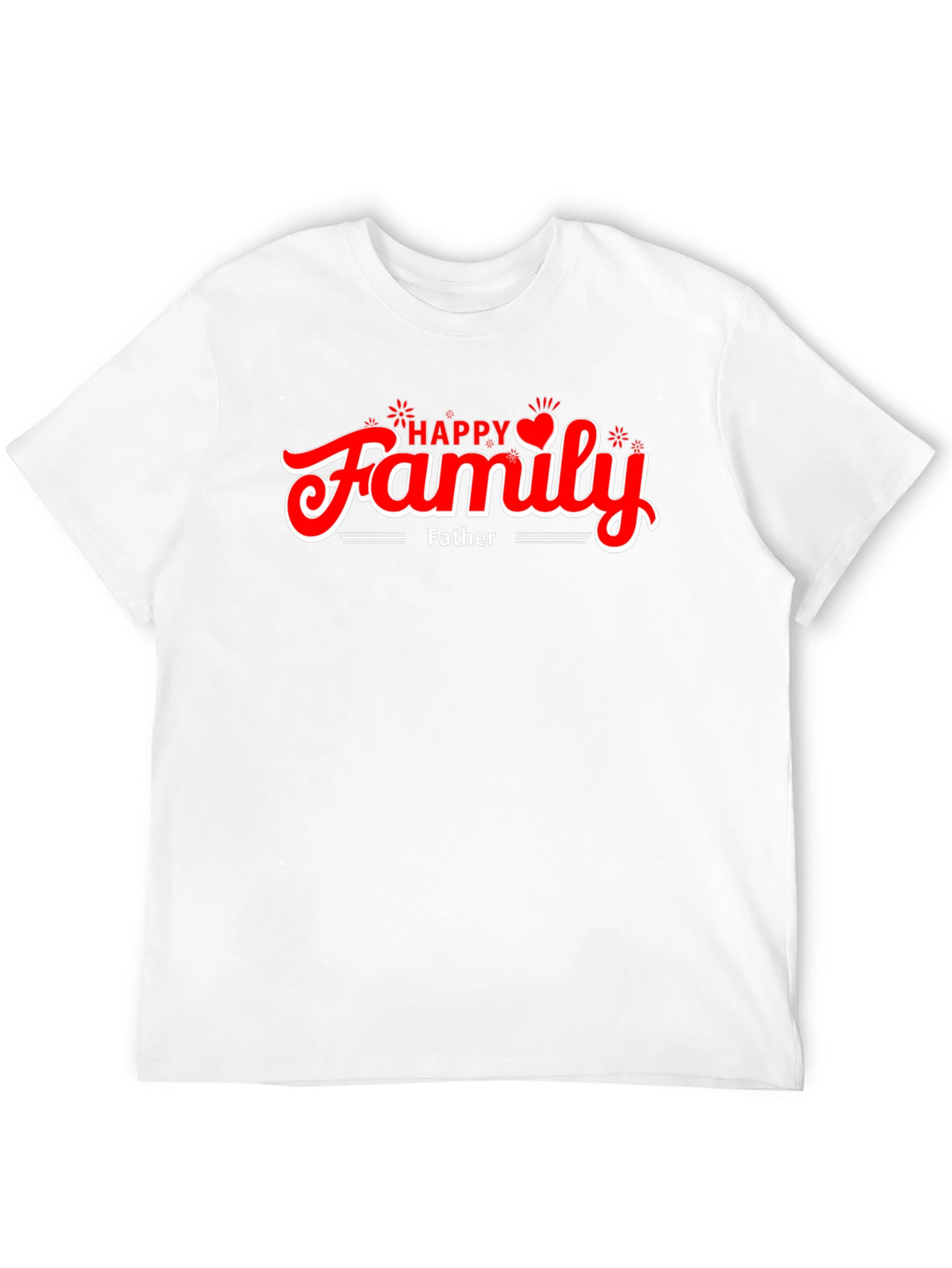Happy Family Fathers Day Black T-Shirt