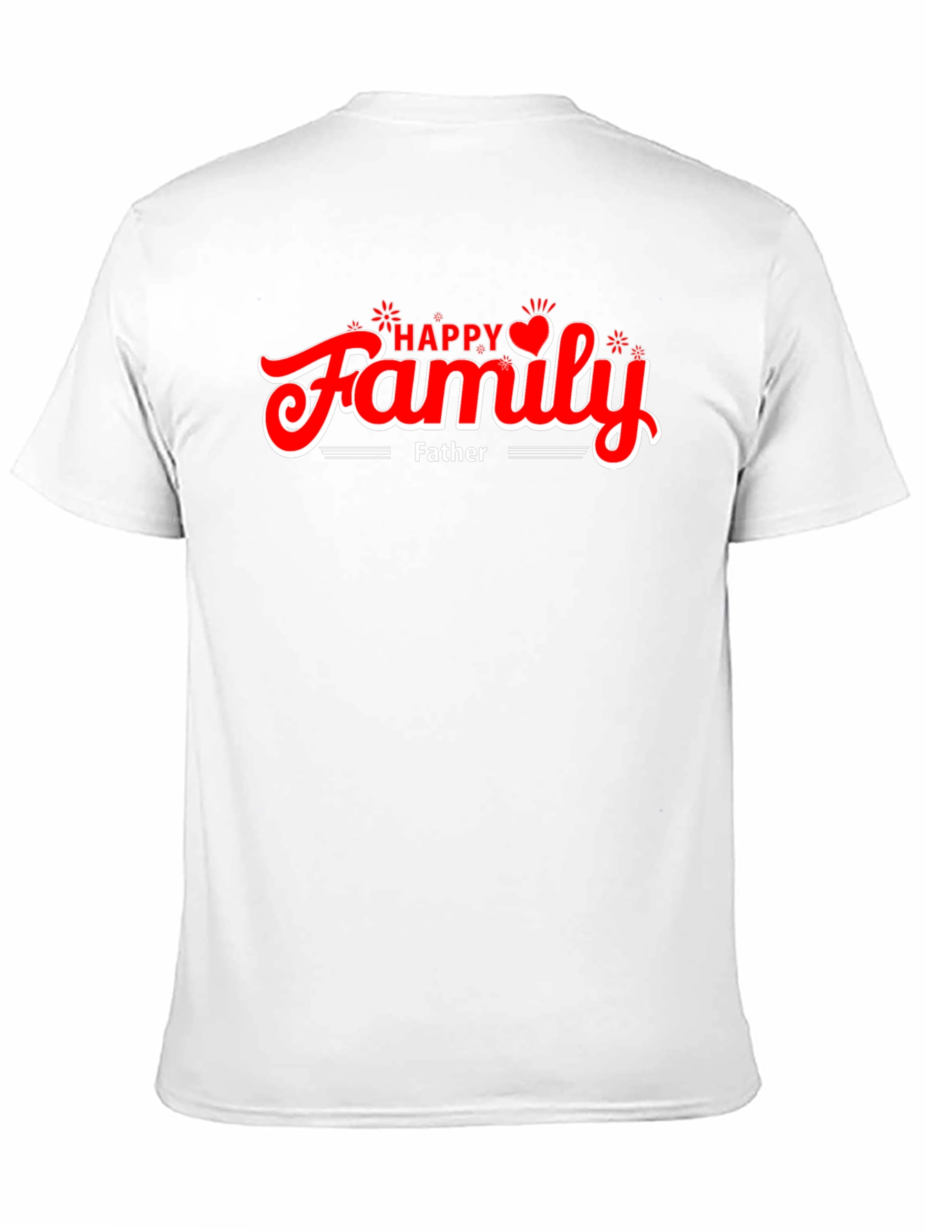 Happy Family Fathers Day Black T-Shirt